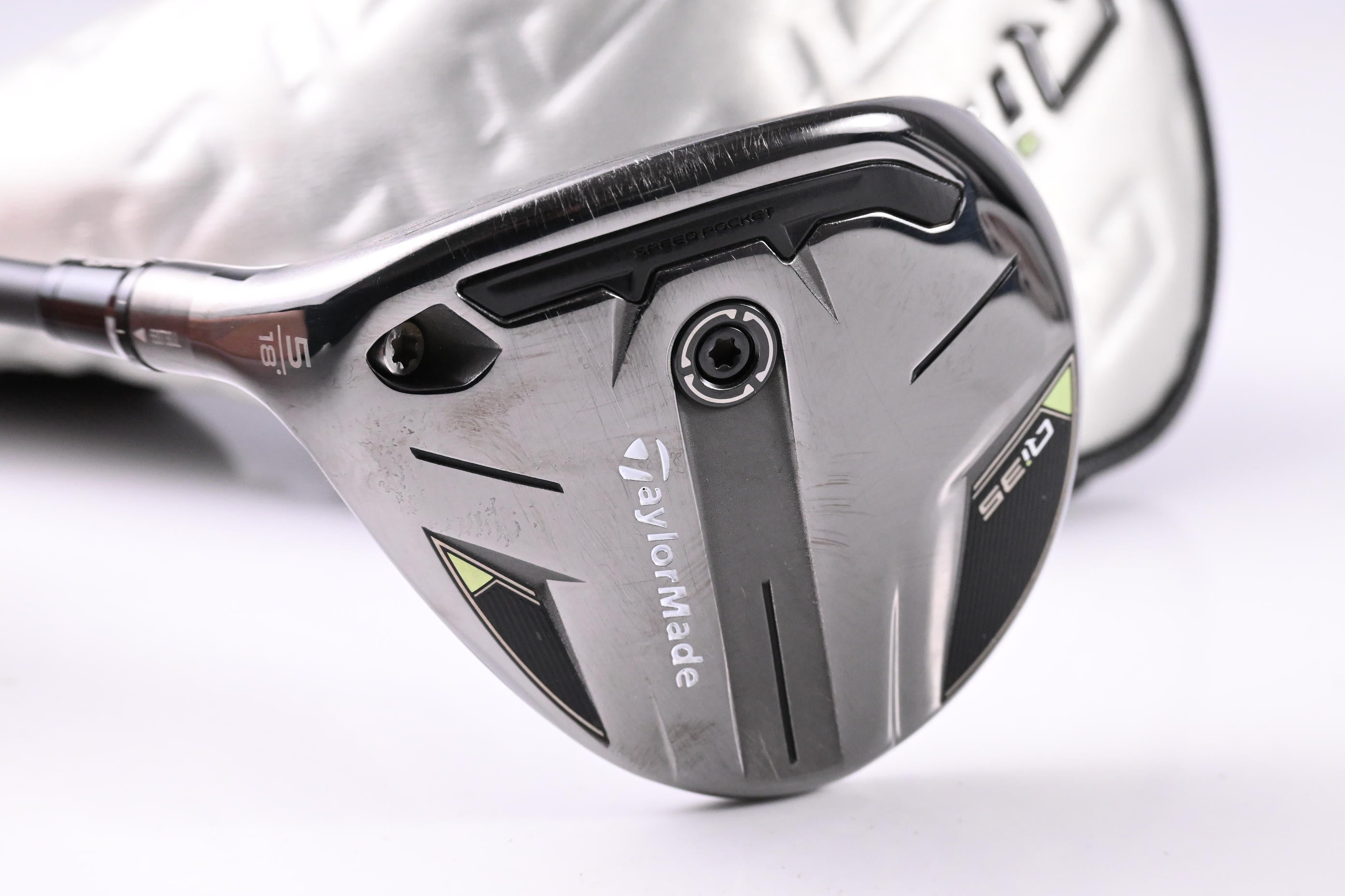 Left Hand Taylormade Qi35 #5 Wood / 18 Degree / Regular Flex Vanquish 5 Shaft