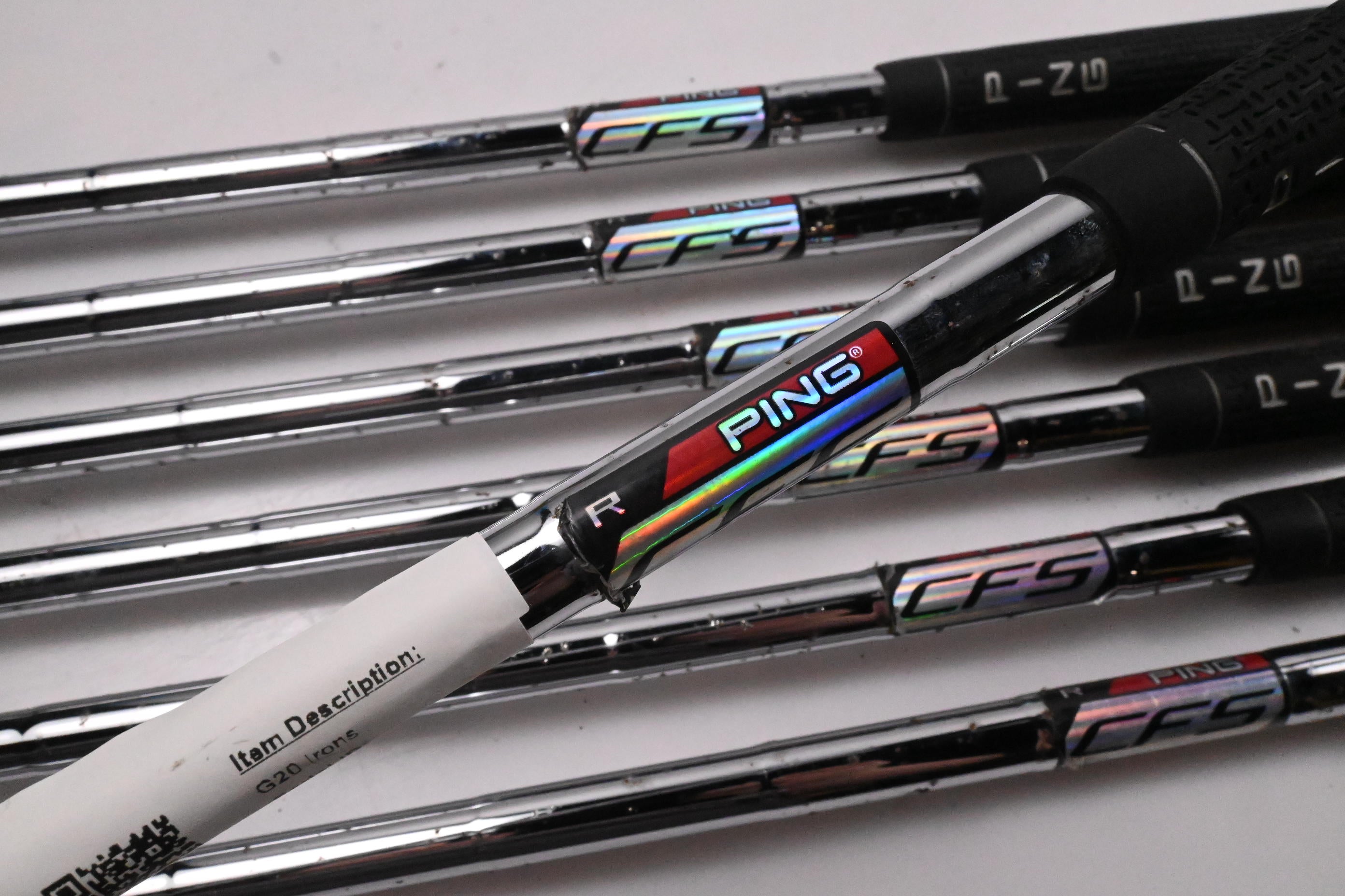 Ping G20 Irons / 5-PW+SW / Black Dot / Regular Flex Ping CFS Steel Shafts