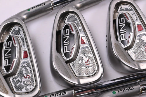 Ping i15 Irons / 3-PW / Green Dot / Regular Flex Ping AWT Shafts