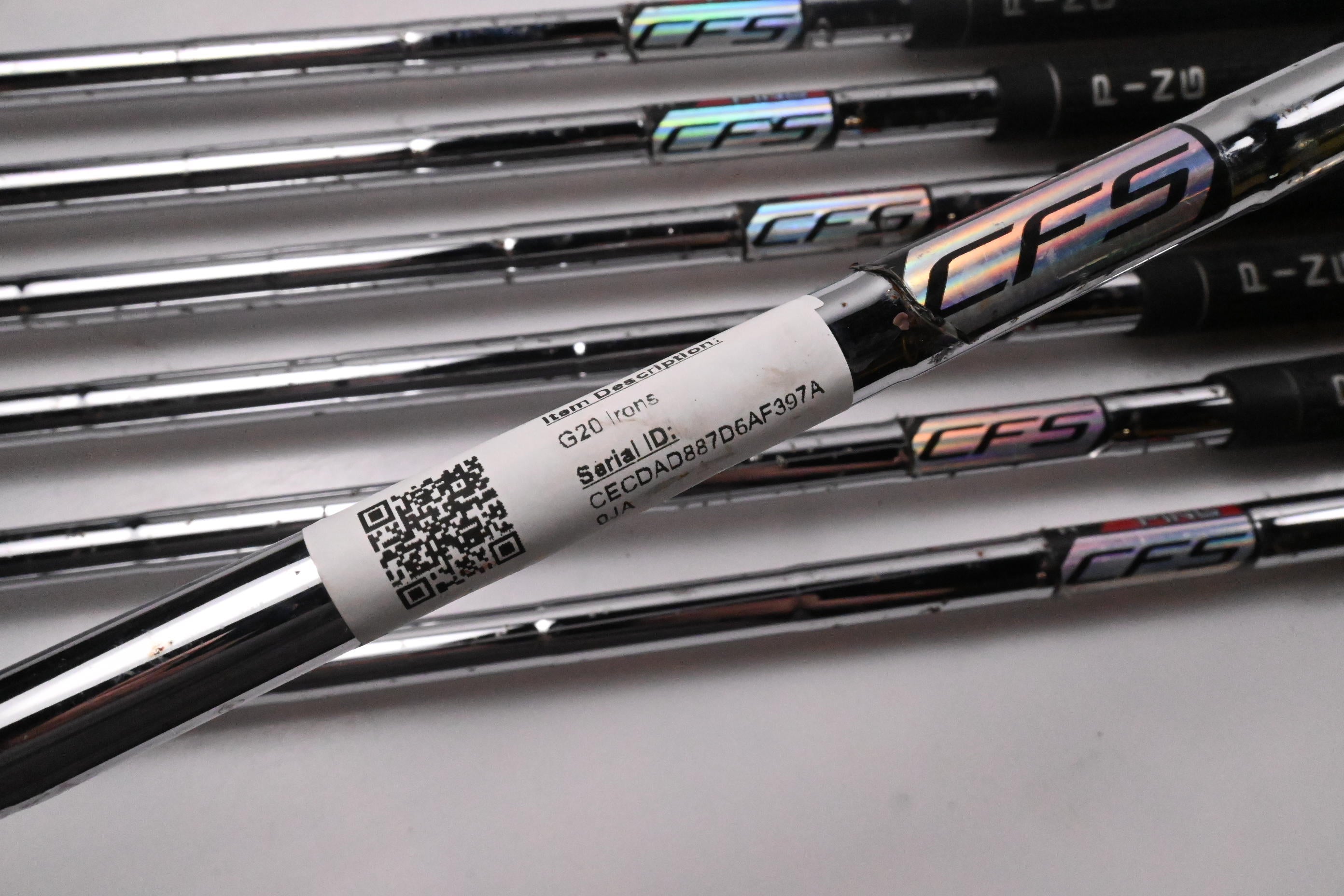Ping G20 Irons / 5-PW+SW / Black Dot / Regular Flex Ping CFS Steel Shafts