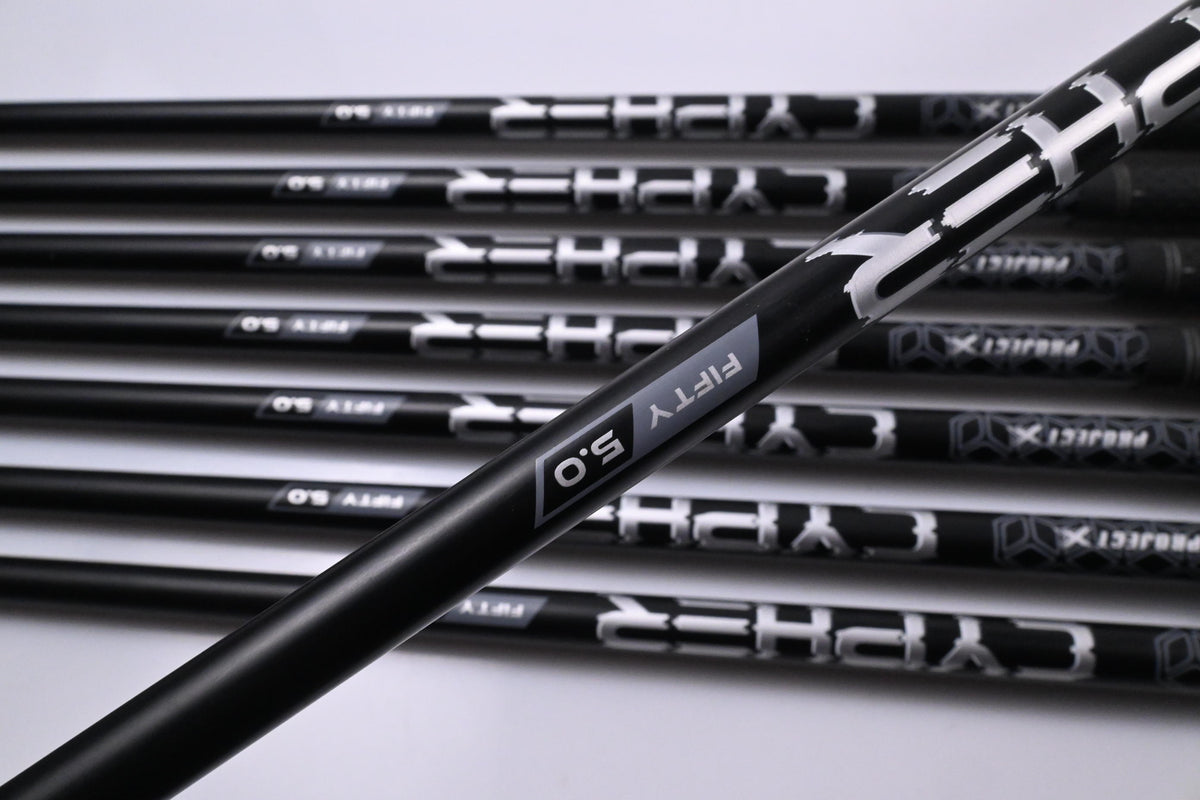 Callaway Rogue ST Max OS Irons / 5-PW+GW+AW / Senior Flex Cypher 50 Shafts