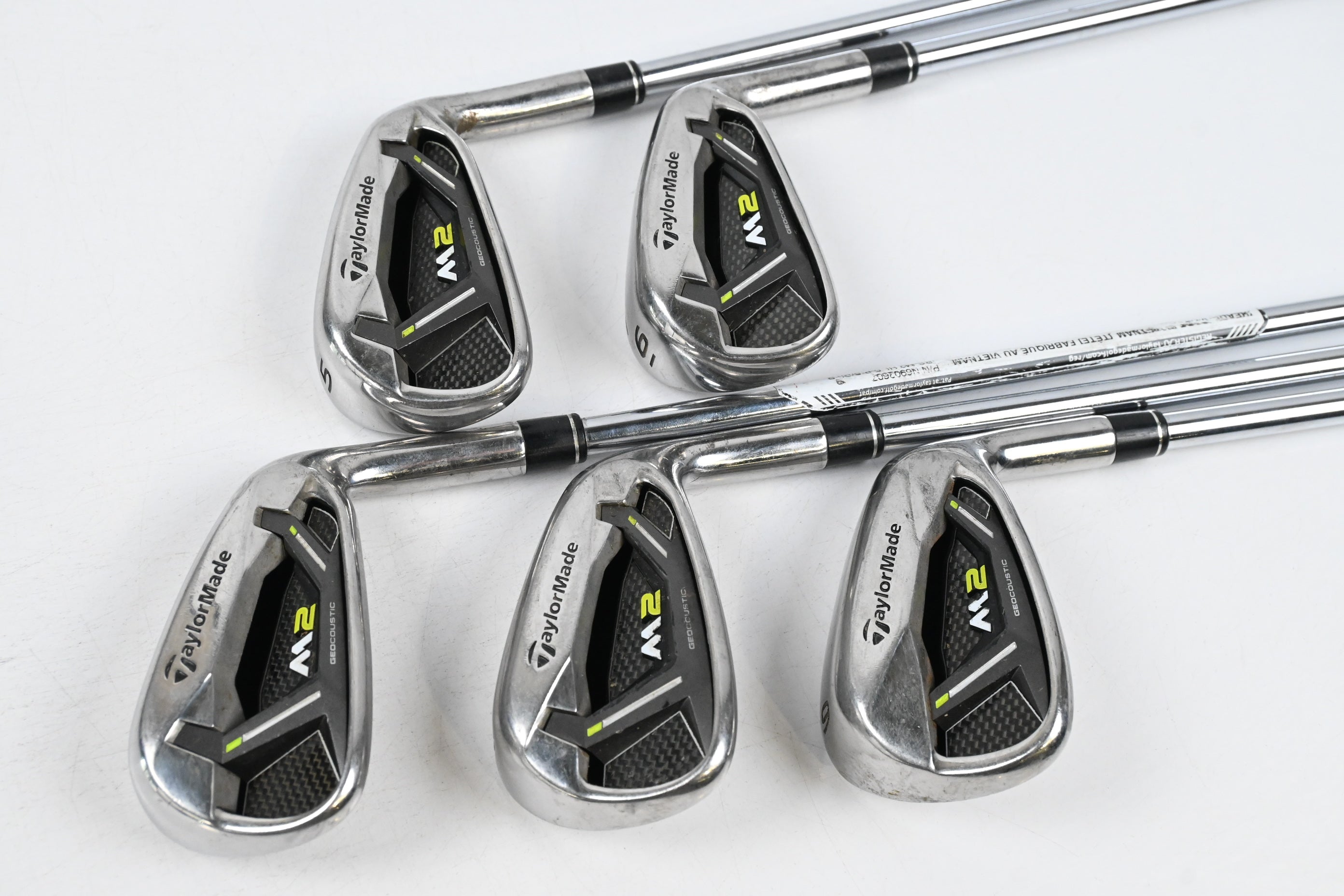 Taylormade M2 2017 Irons / 5-9i / Regular Flex REAX Steel 88 Shafts