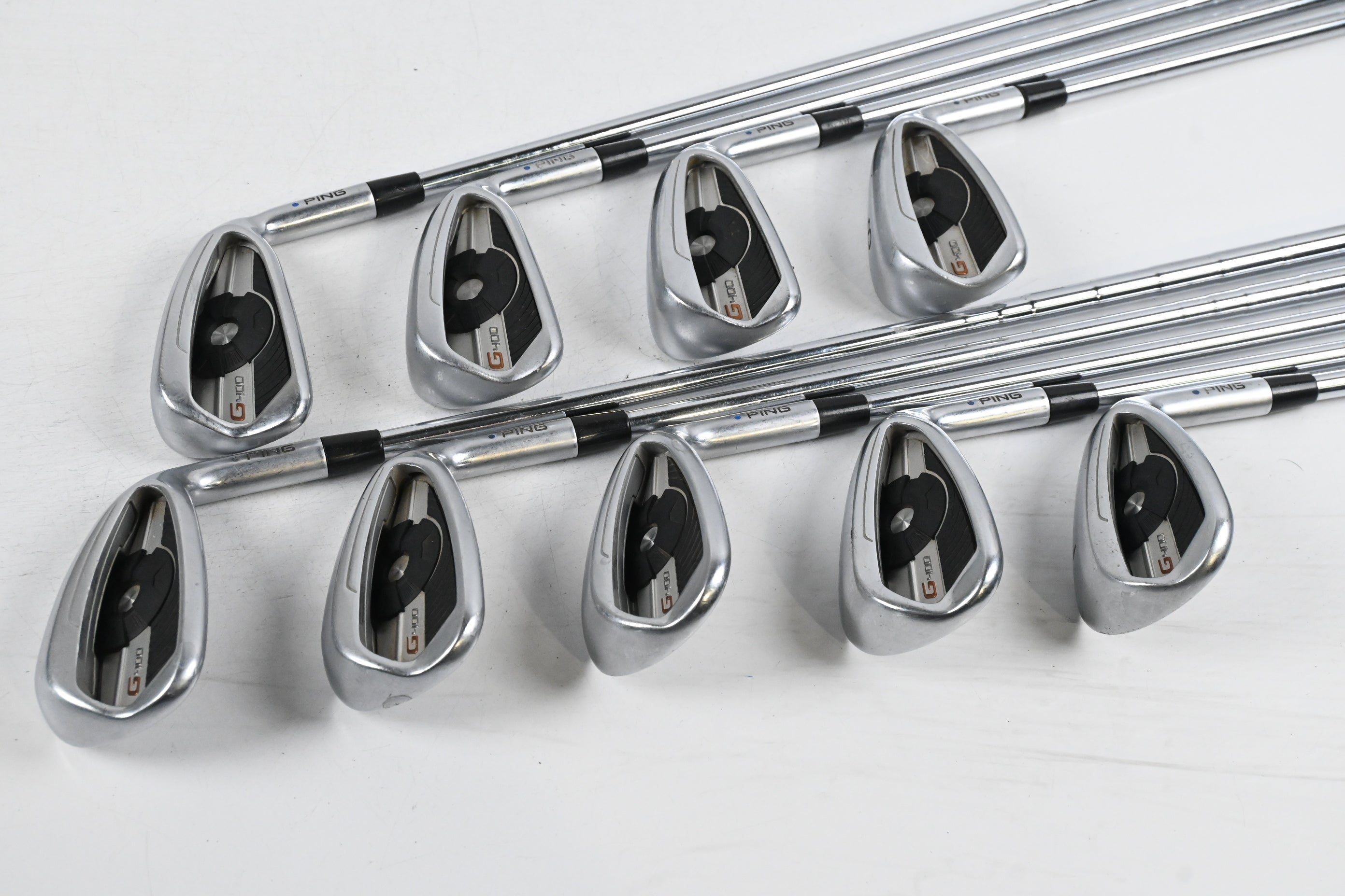 Ping G400 Irons / 5-PW+GW+SW+LW / Blue Dot / Regular Flex True Temper XP 95
