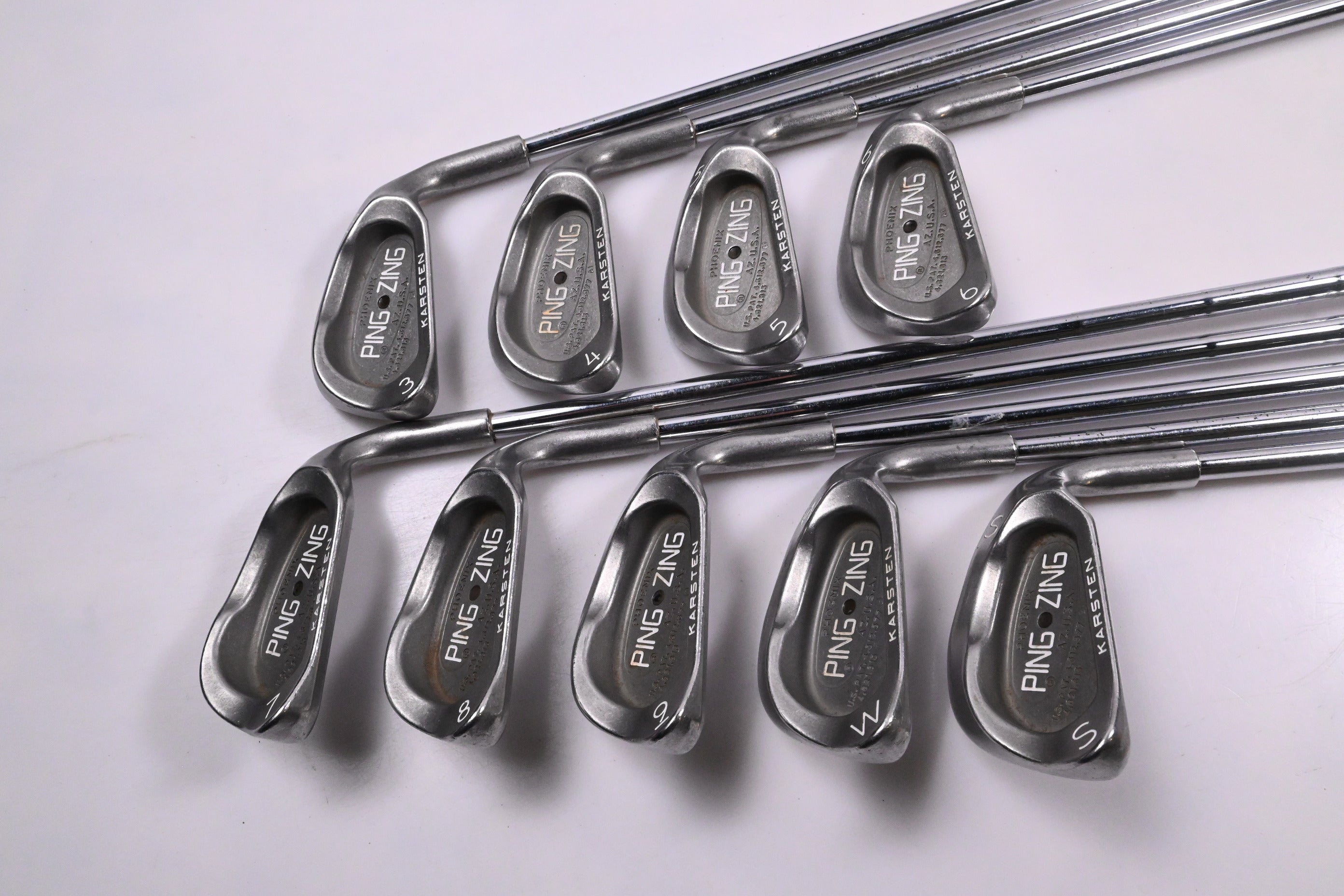 Ping Zing Irons / 3-PW+SW / Black Dot / Stiff Flex Ping JZ Shafts