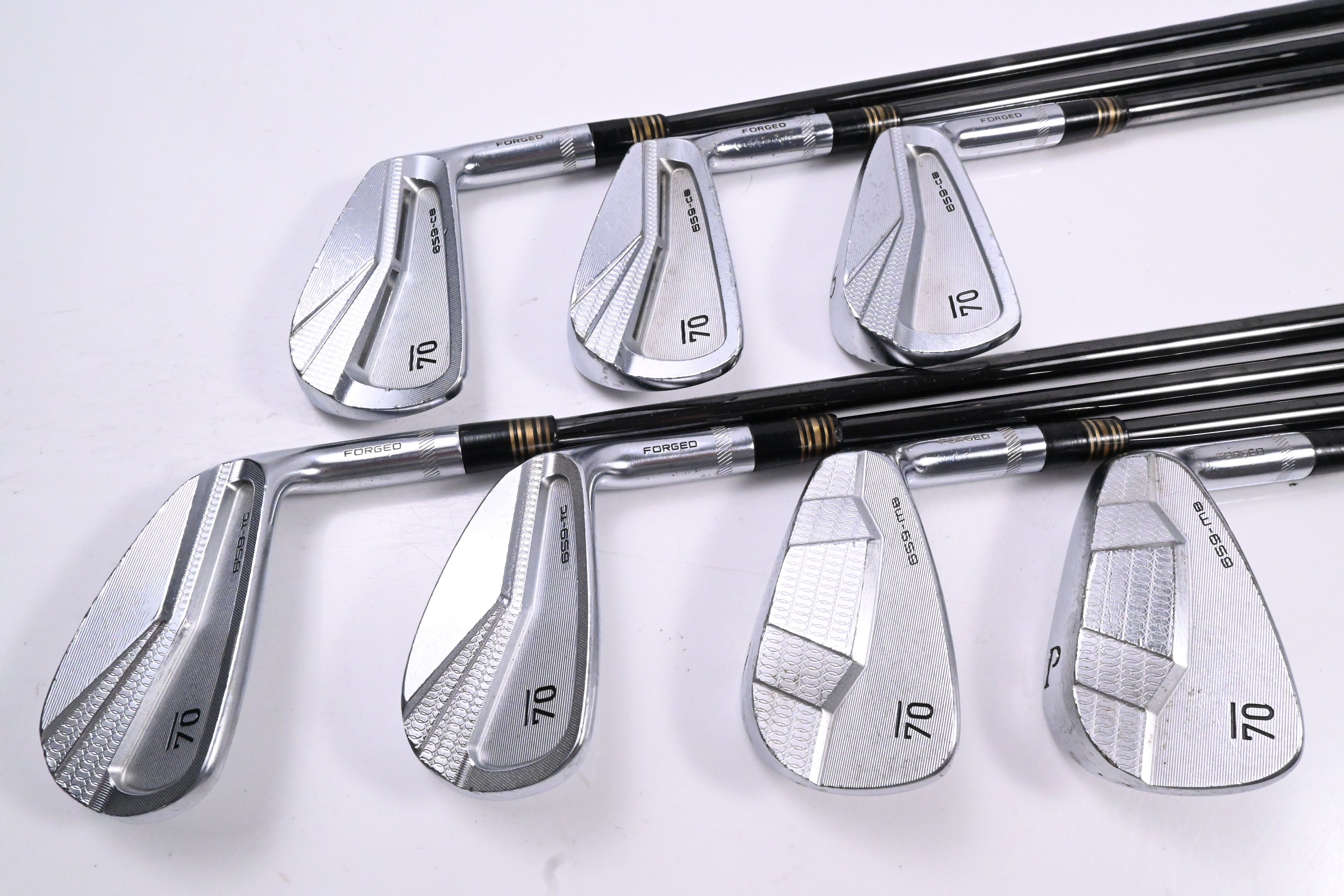 Sub 70 659 CB Irons / 4-PW / Stiff Flex KBS $-Taper 120 Shafts