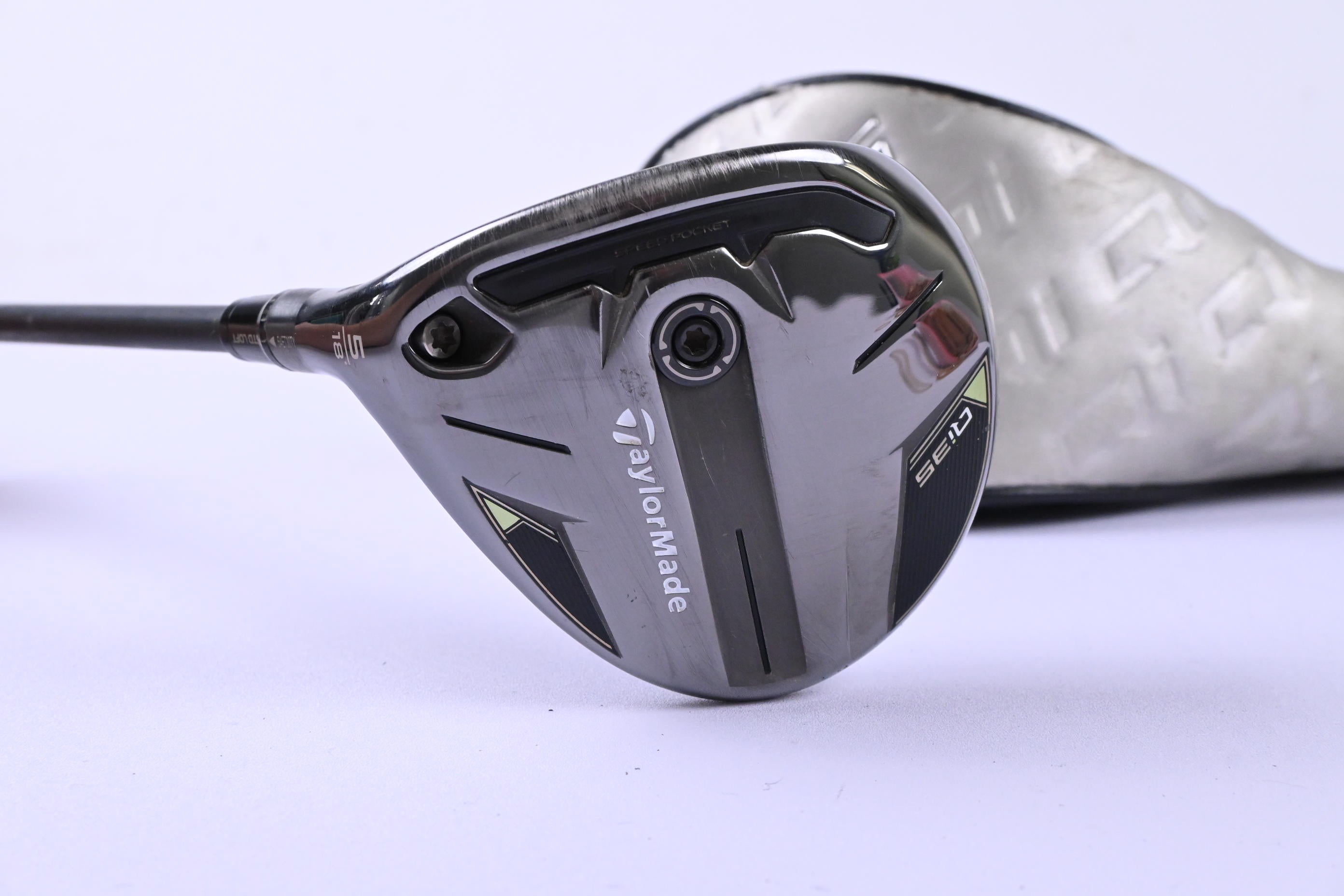 Left Hand Taylormade Qi35 #5 Wood / 18 Degree / Stiff Flex Kai'li Dark Waves