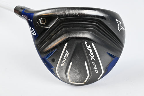 Left Hand Mizuno JPX 850 #3 Wood / 15 Degree / Stiff Flex Fujikura Atmos White 6