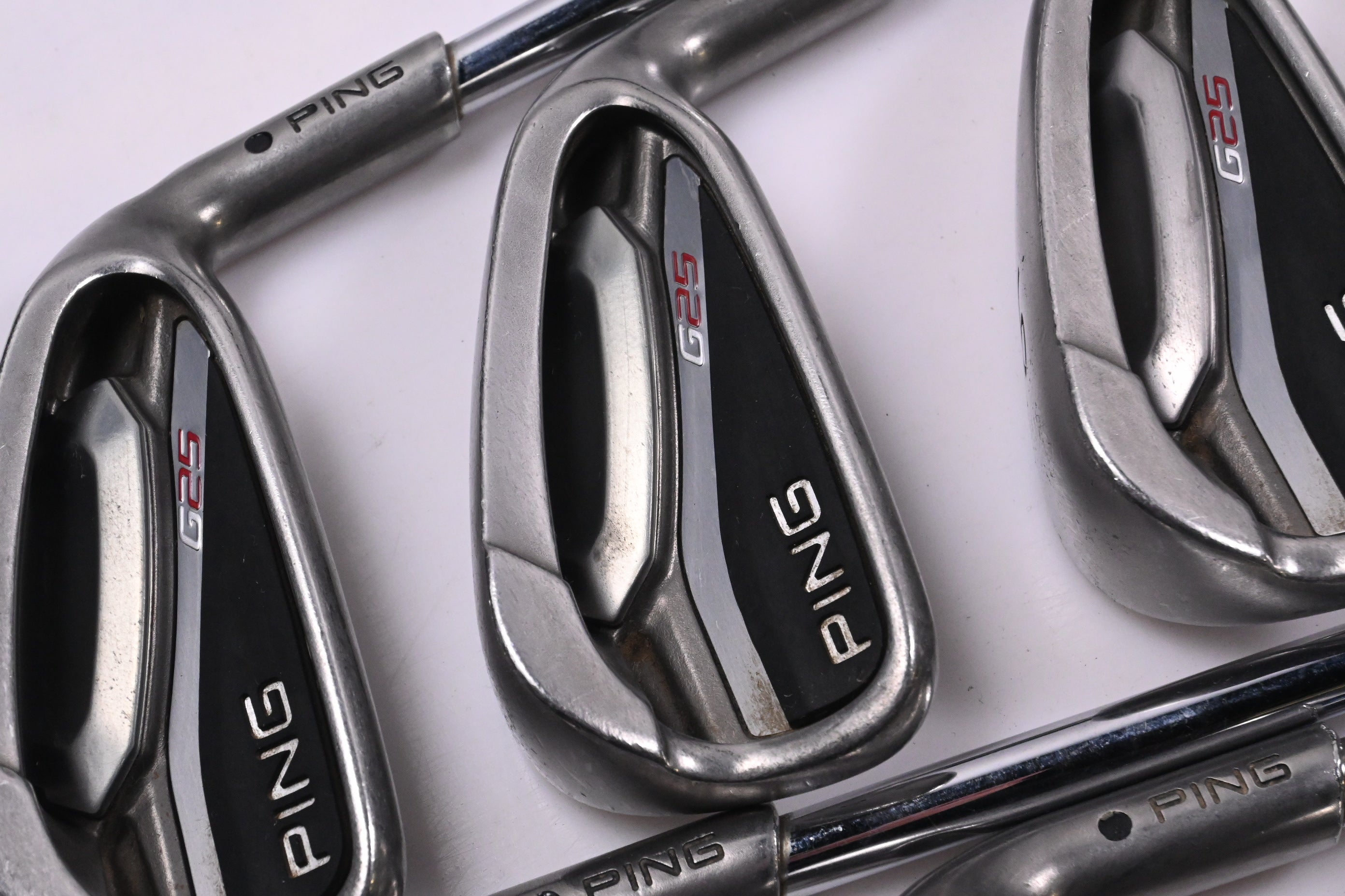 Ping G25 Irons / 4-PW+SW / Black Dot / Stiff Flex Ping CFS Shafts