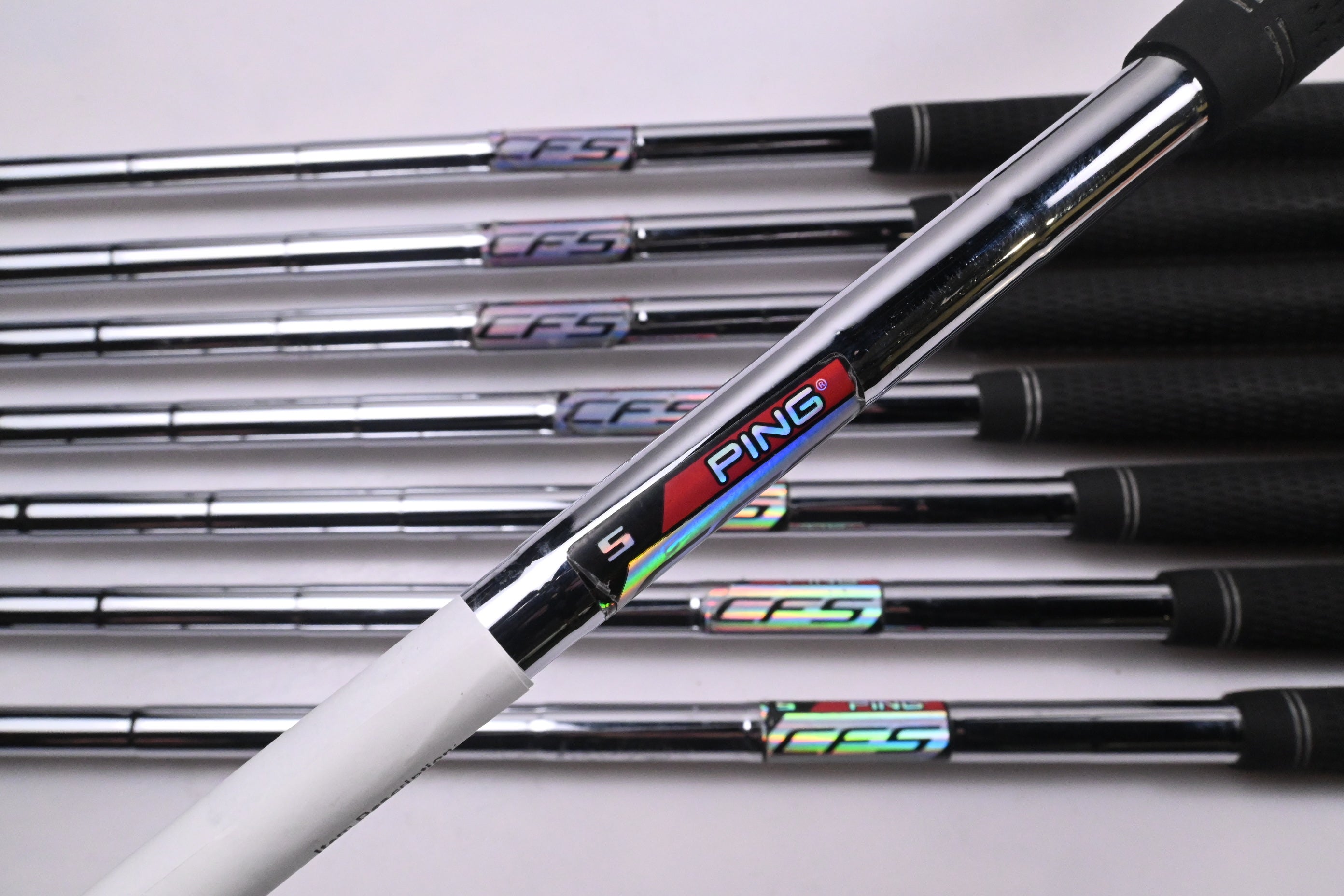 Ping G25 Irons / 4-PW+SW / Black Dot / Stiff Flex Ping CFS Shafts