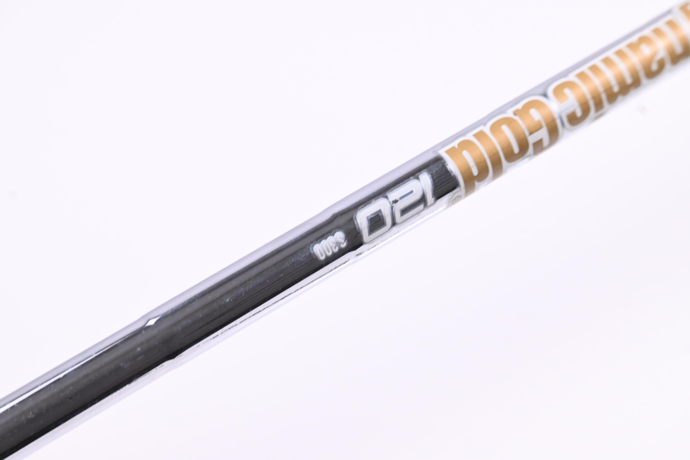 Left Hand Mizuno JPX 923 Hot Metal Pro #7 Iron / Stiff Flex Dynamic Gold S300