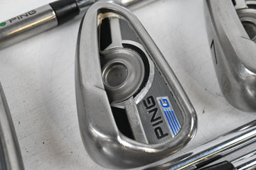Ping G Series Irons / 5-PW+SW / Green Dot / Regular Flex Ping AWT 2.0 Shafts
