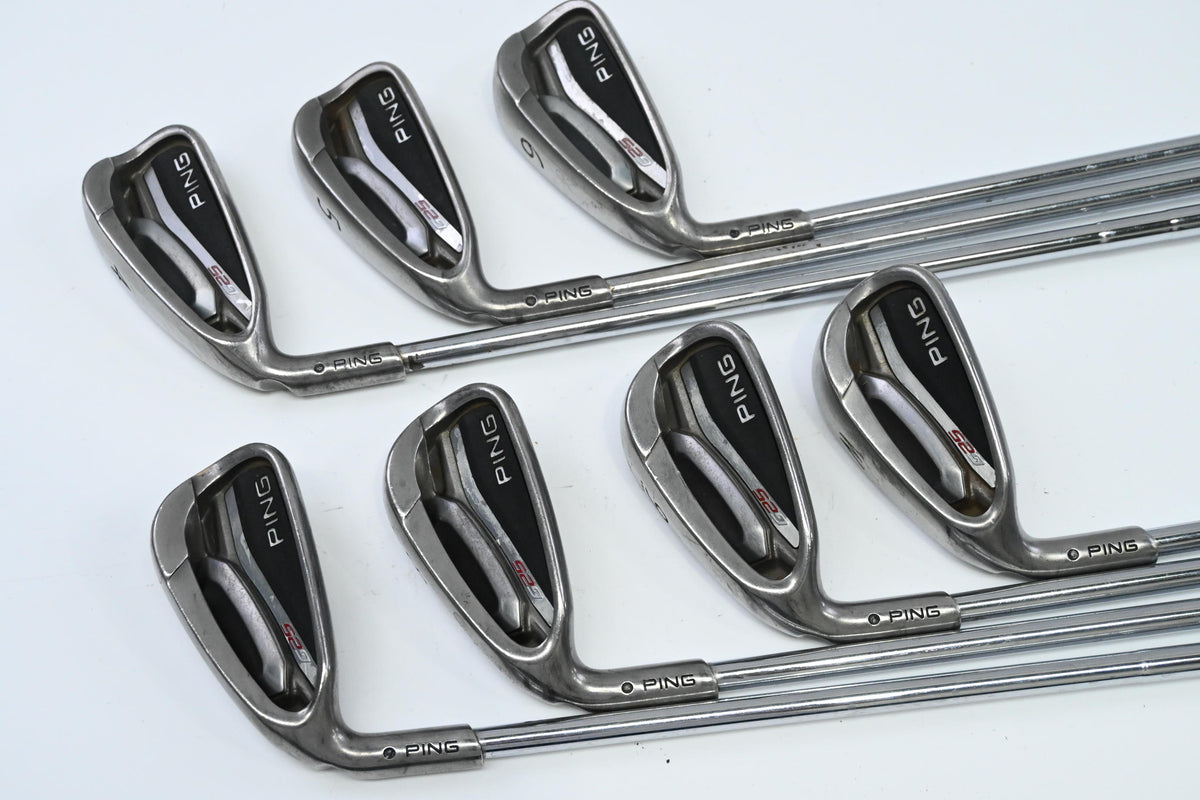Left Hand Ping G25 Irons / 4-PW / Black Dot / Regular Flex Ping CFS Shafts