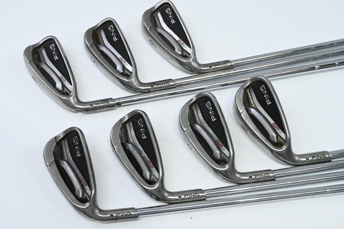 Left Hand Ping G25 Irons / 4-PW / Black Dot / Regular Flex Ping CFS Shafts