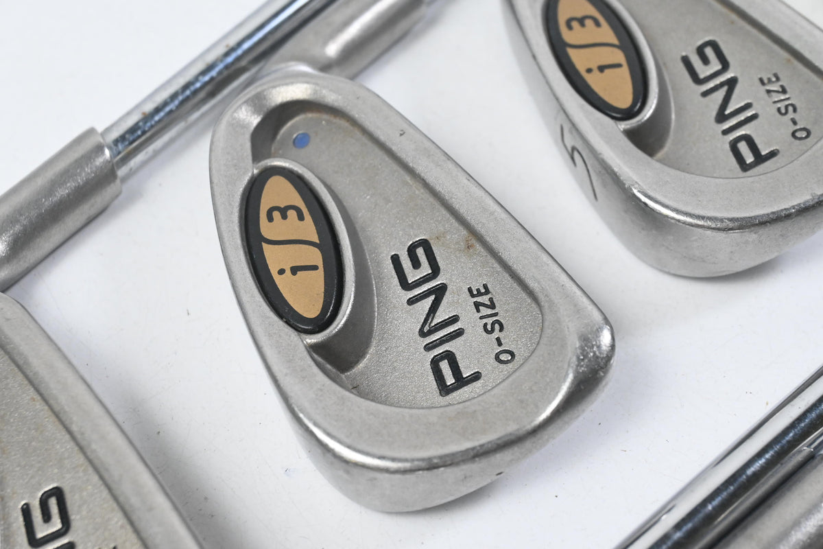 Ping i3 O-Size Irons / 3-PW+SW / Blue Dot / Stiff Flex Ping Cushin Shafts
