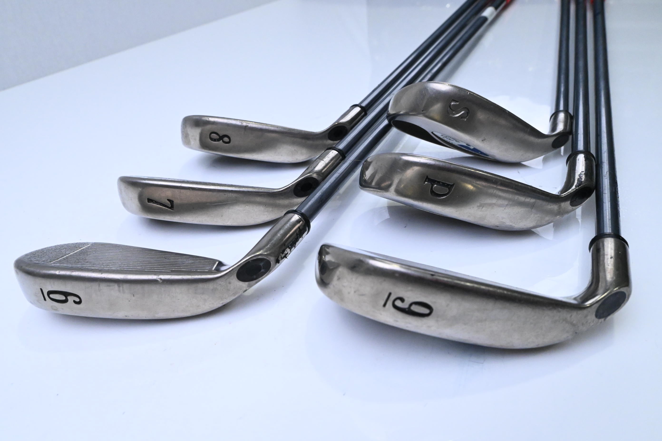 Callaway Hawk Eye Tungsten Titanium Irons / 6-PW+SW / Firm Flex Hawk Eye Shafts