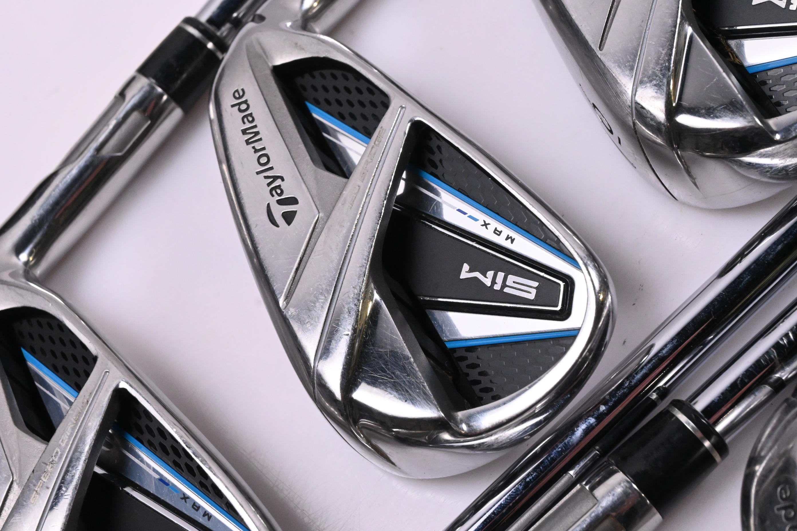 Taylormade SIM Max Irons / 4-PW+GW+SW / Stiff Flex KBS MAX 85 Shafts