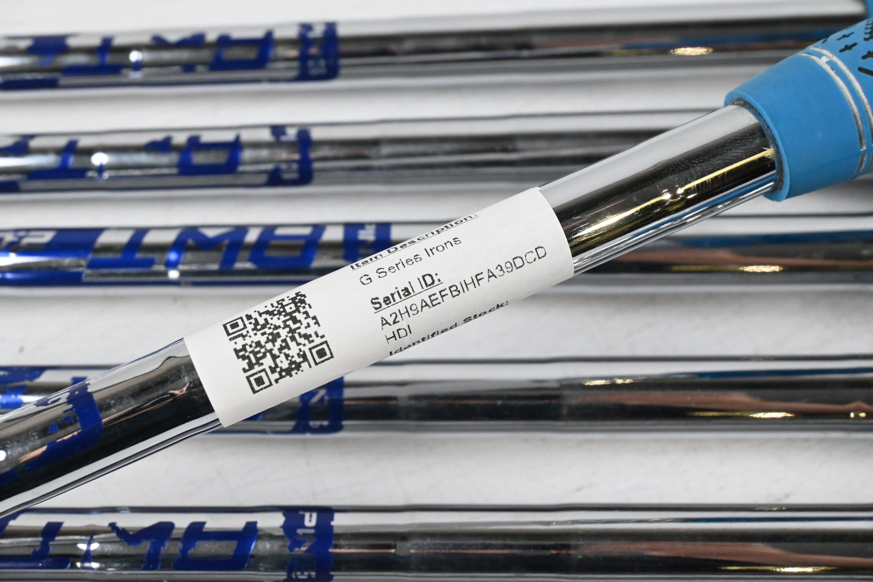 Ping G Series Irons / 5-PW+SW / Green Dot / Regular Flex Ping AWT 2.0 Shafts
