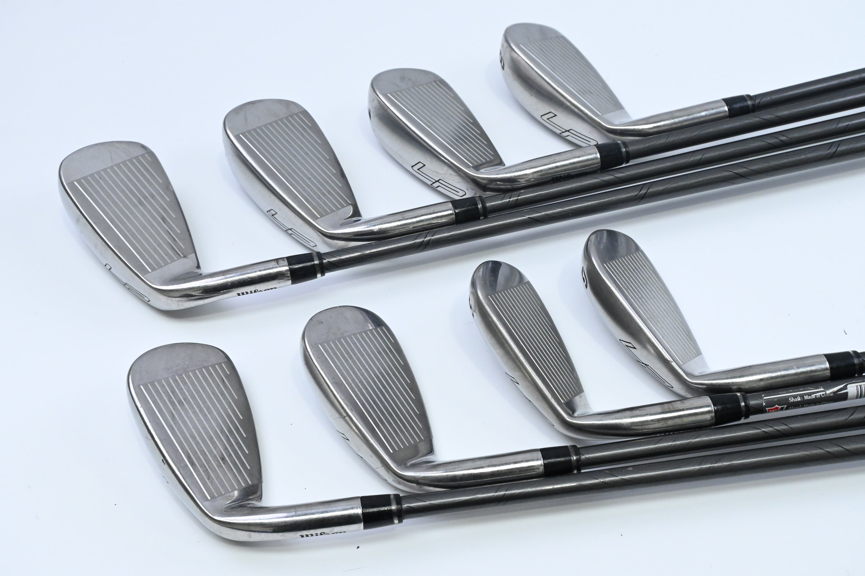 Wilson Launch Pad 2022 Irons / 5-PW+GW+SW / Regular Flex Evenflow Green 65