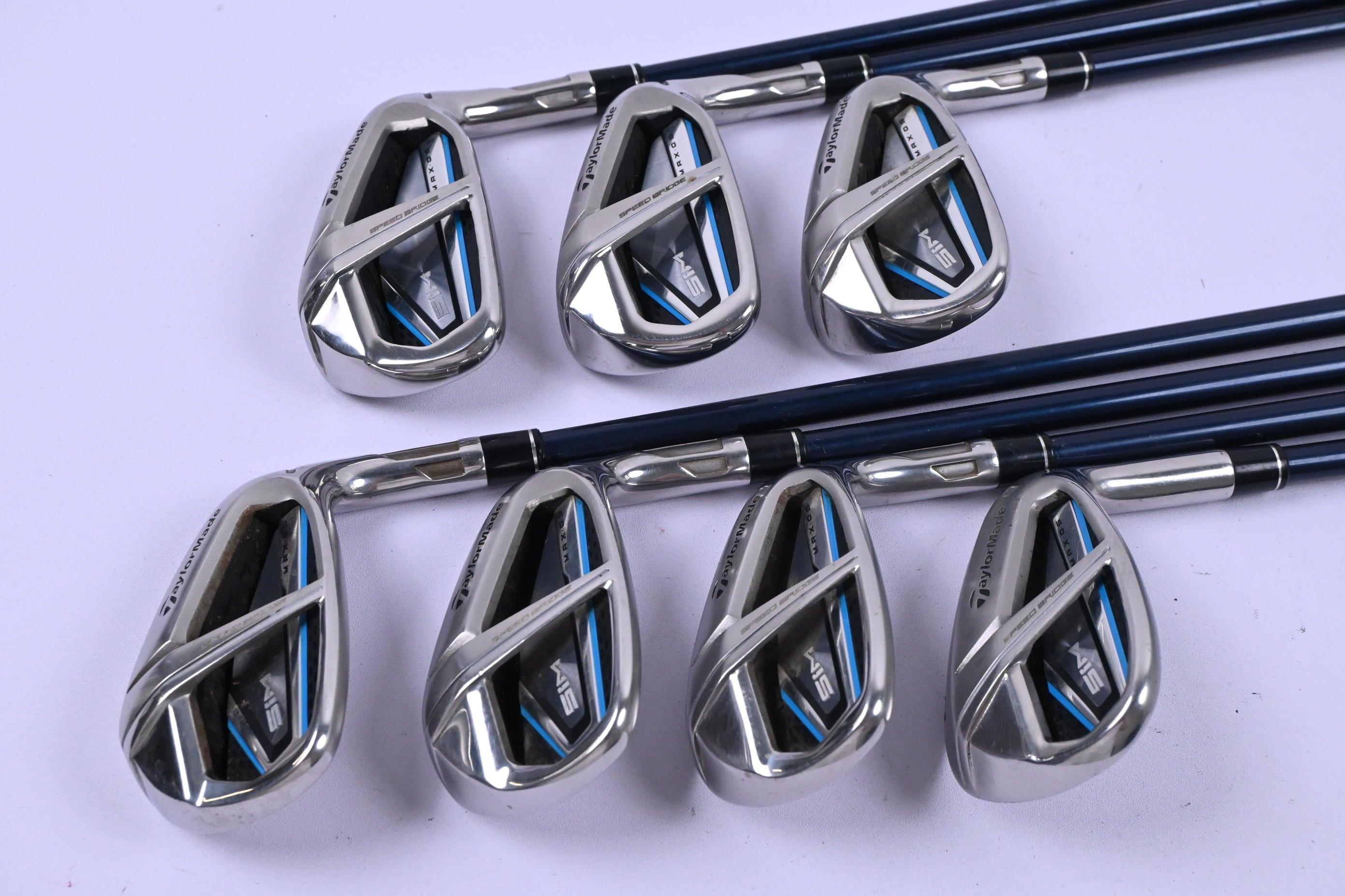 Taylormade SIM Max OS Irons / 6-PW+GW+SW / Senior Flex Ventus Blue 5 Shafts