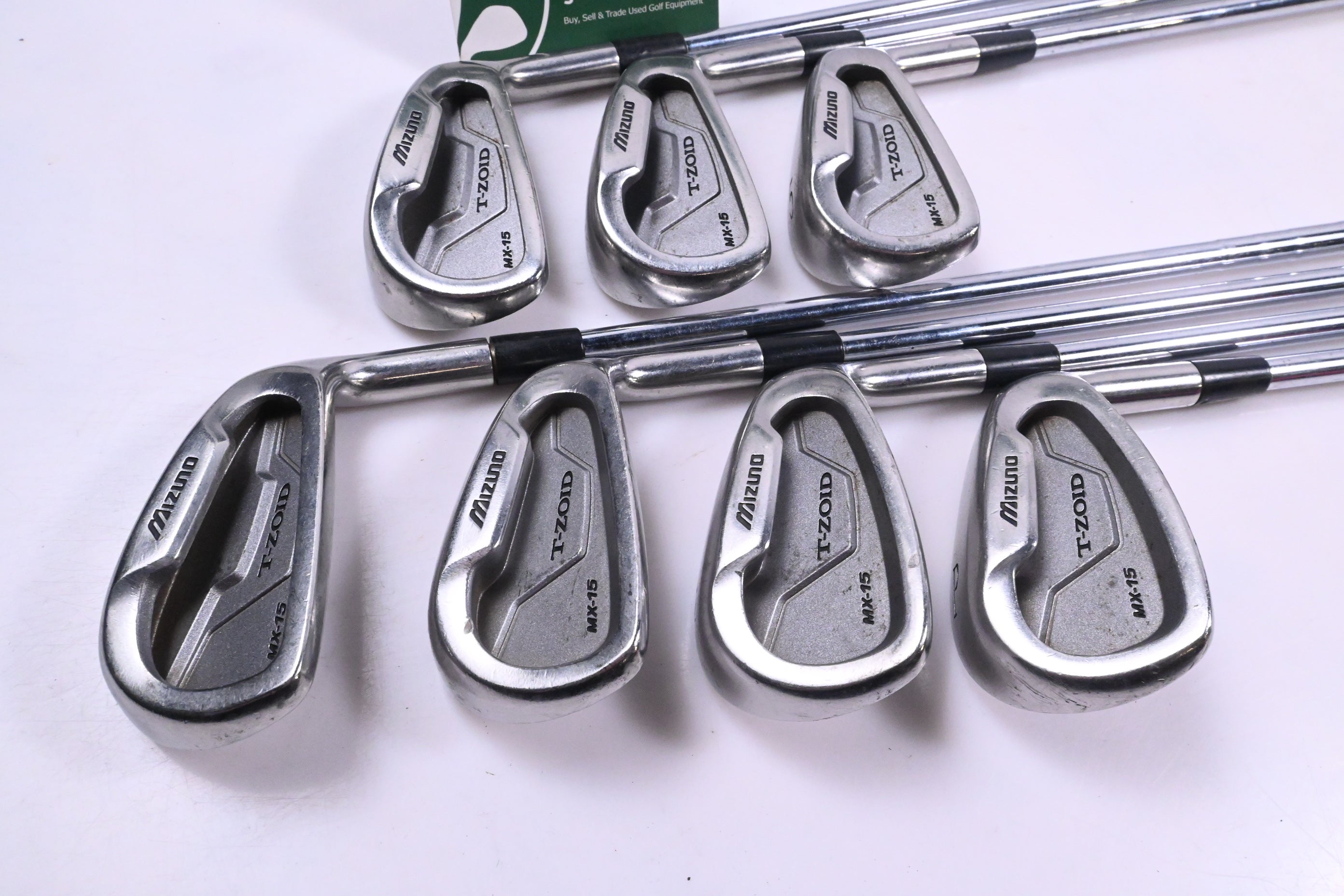 Mizuno MX-15 Irons / 3-PW / Stiff Flex Release Shafts / NO 6i