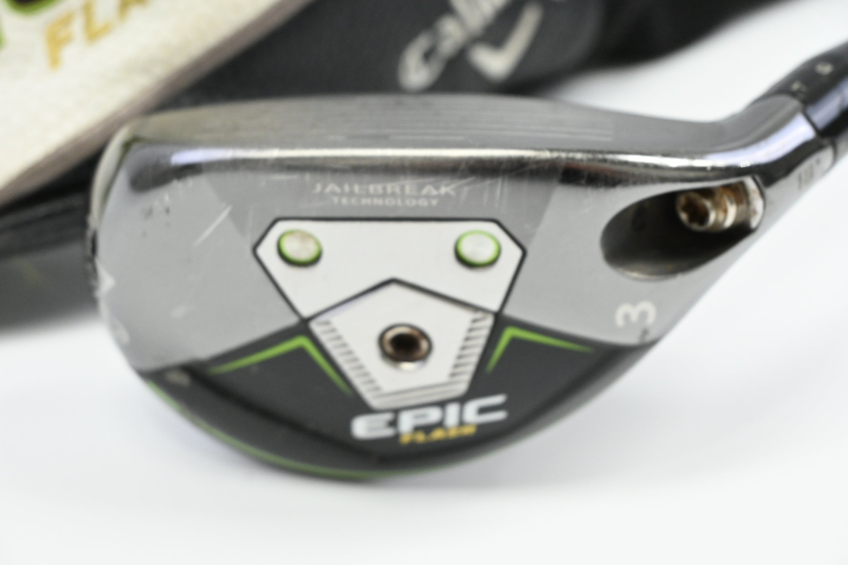 Callaway Epic Flash #3 Hybrid / 18 Degree / Stiff Flex Tensei AV Raw White 65