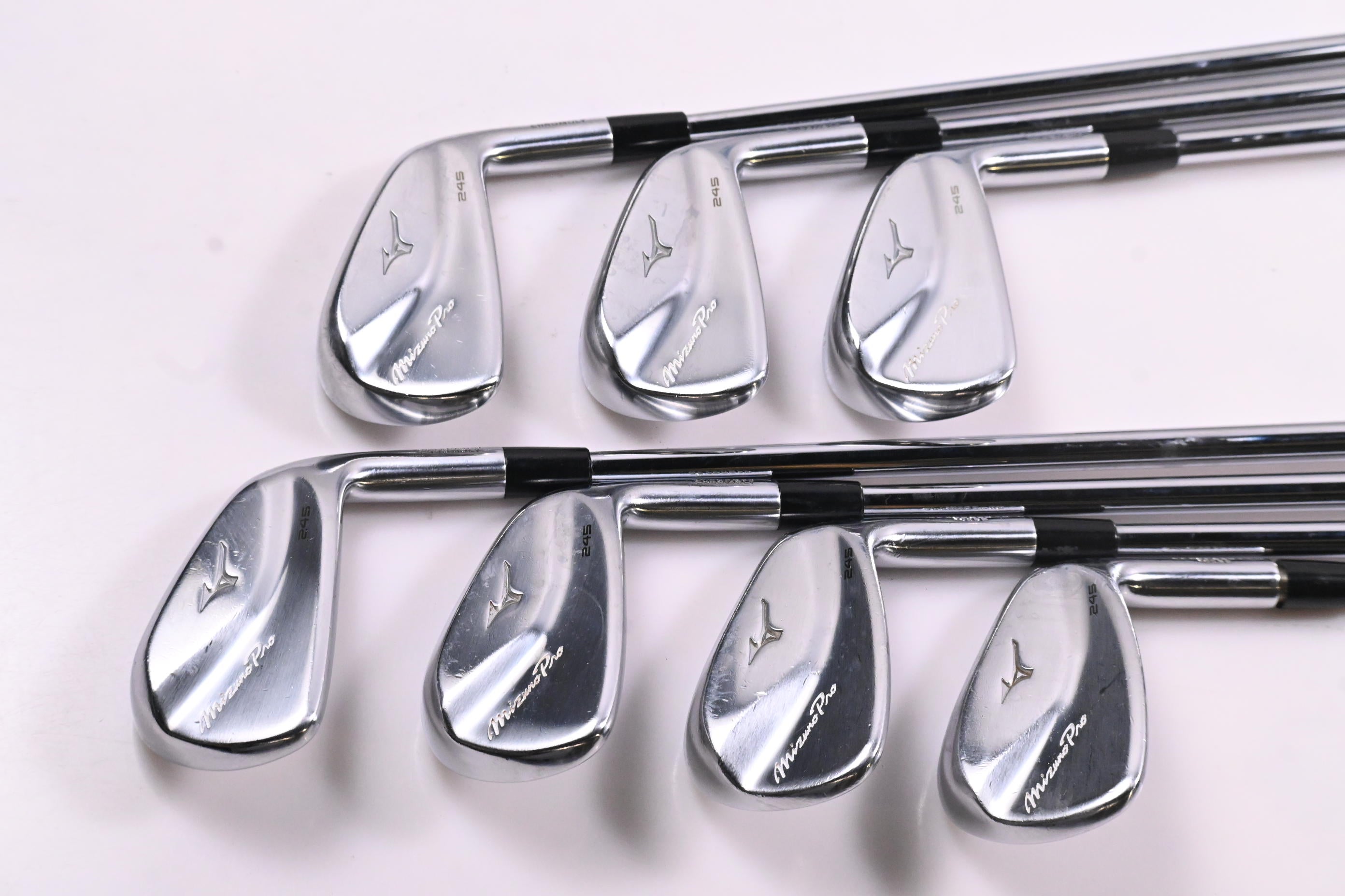 Mizuno Pro 245 Irons / 4-PW / Stiff Flex Project X Shafts