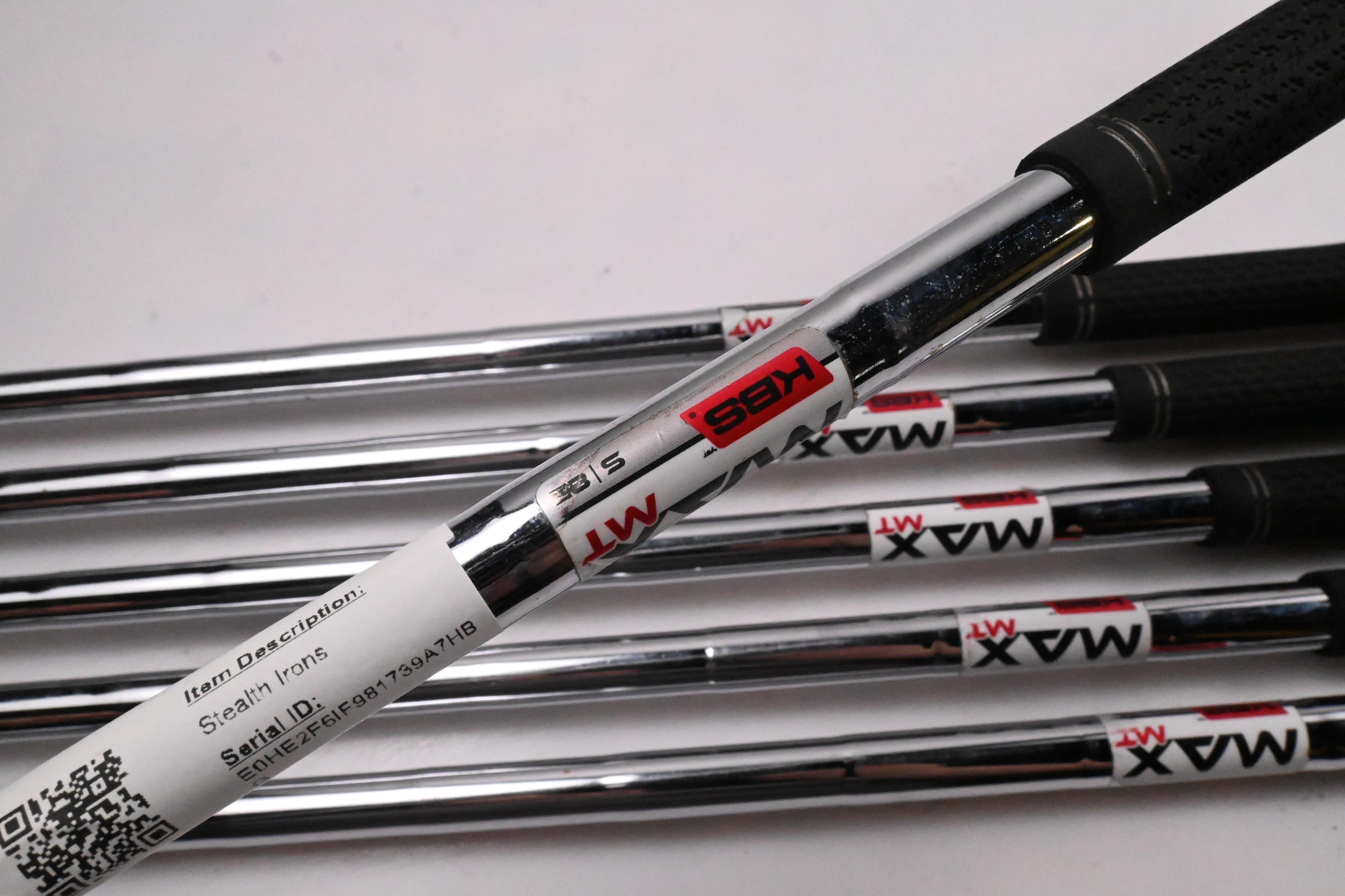 Taylormade Stealth Irons / 5-PW / Stiff Flex KBS MAX MT 85 Shafts