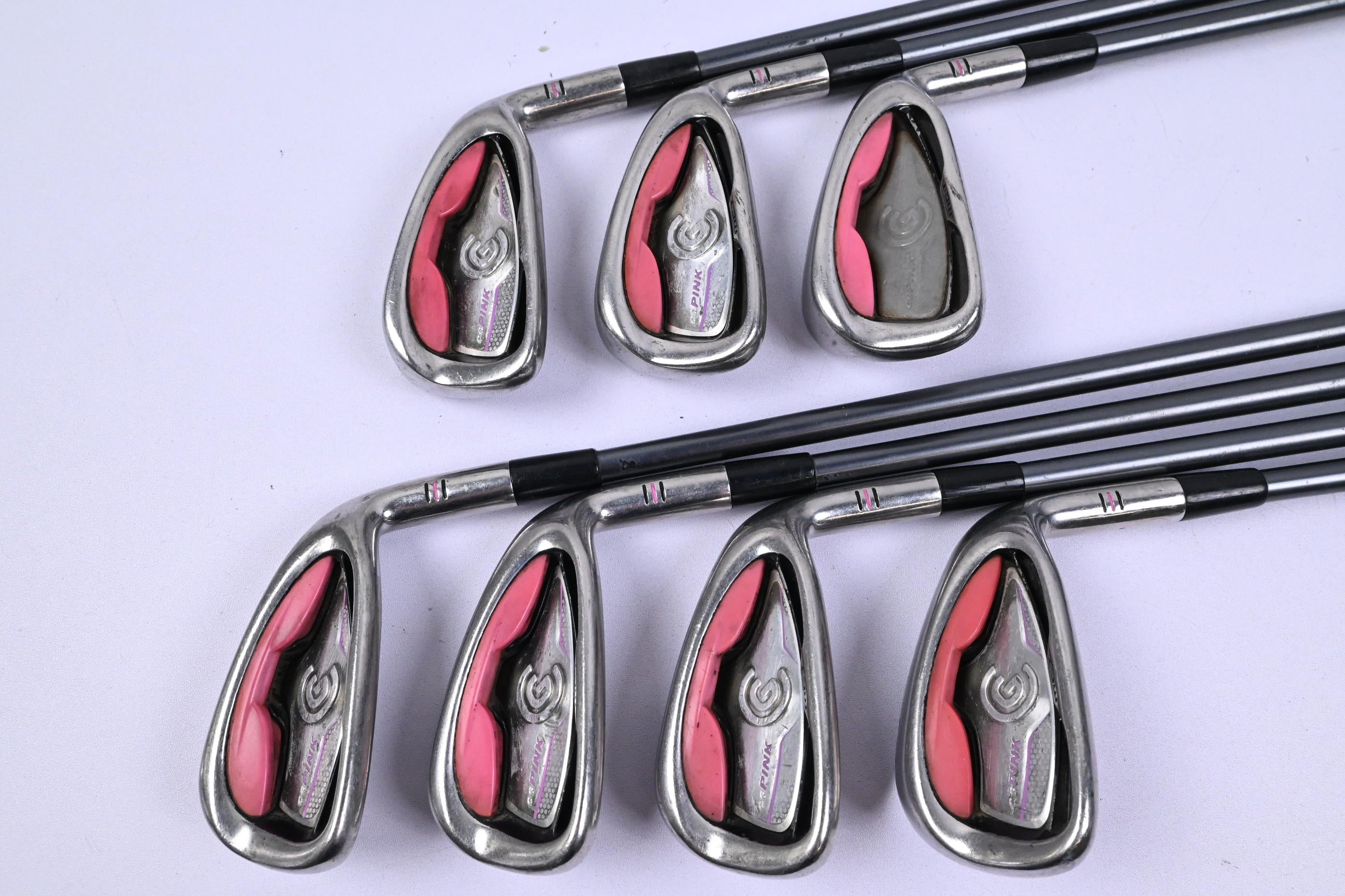 Ladies Cleveland CG Pink Irons / 5-PW+SW / Ladies Flex W Series 50 Shafts
