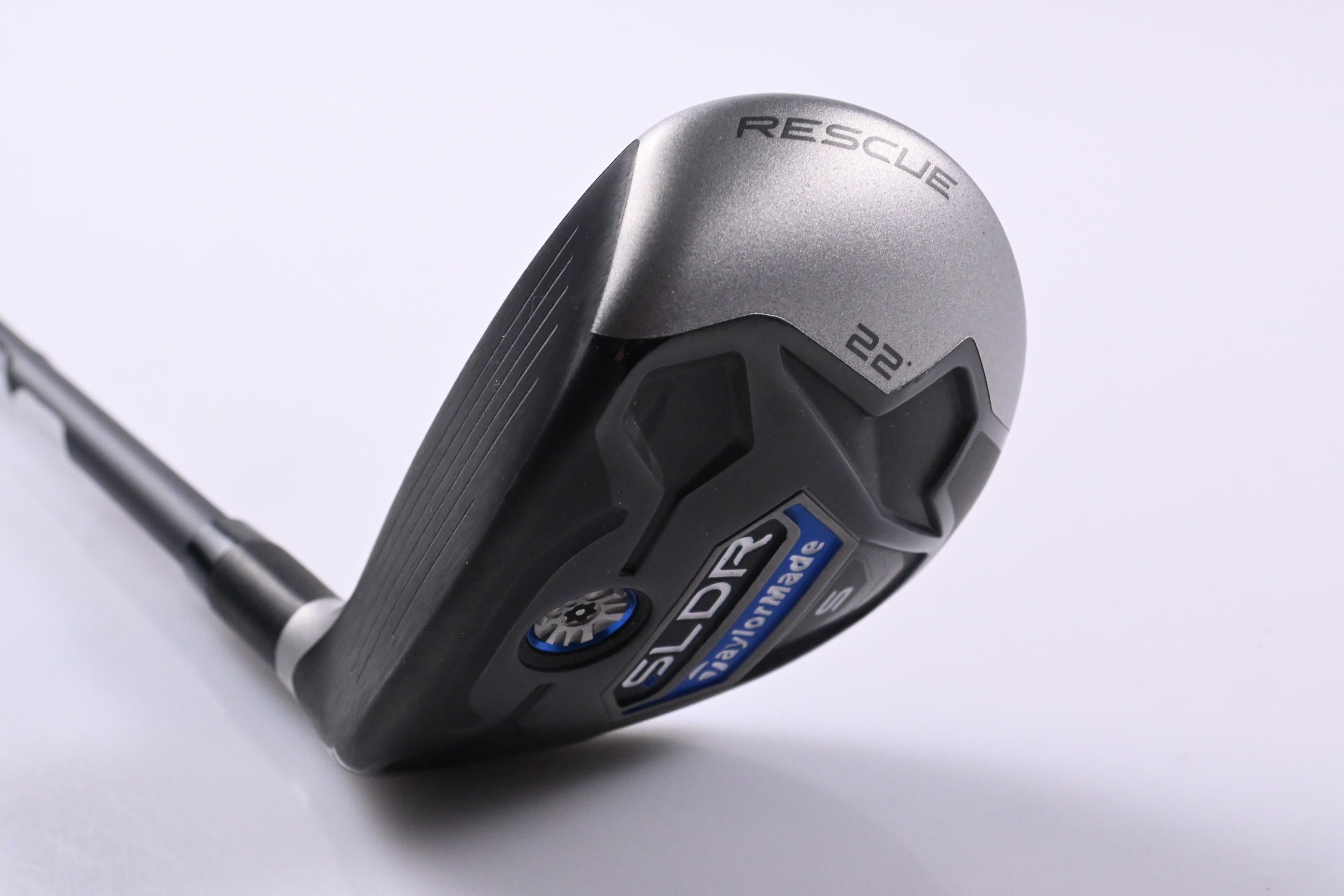 Left Hand Taylormade SLDR-S #4 Hybrid / 22 Degree / Regular Flex Speeder 72