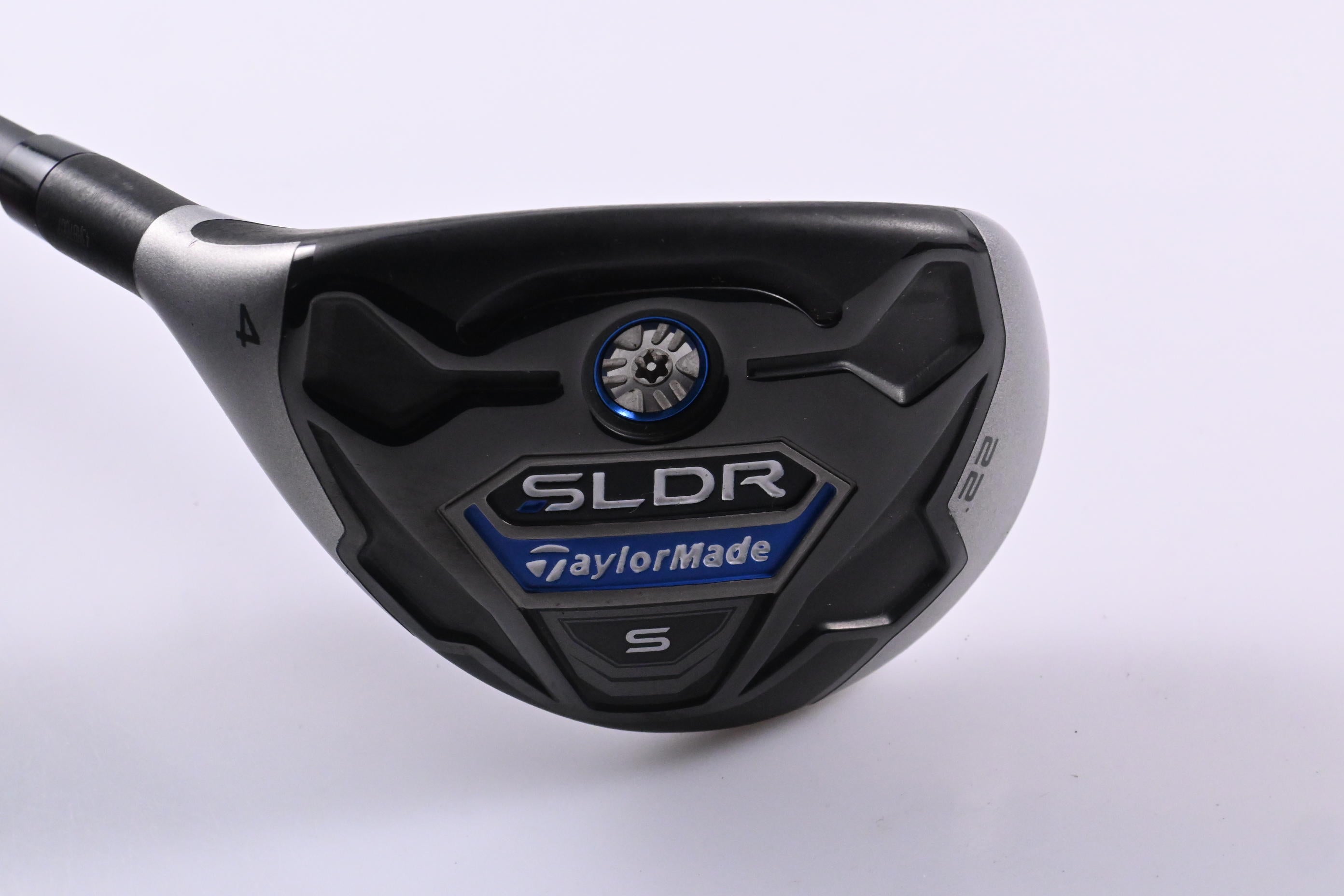Left Hand Taylormade SLDR-S #4 Hybrid / 22 Degree / Regular Flex Speeder 72