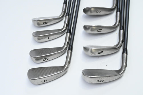 Ping G Series Irons / 5-PW+UW+SW / Green Dot / Senior Flex Ping CFS 65 Shafts