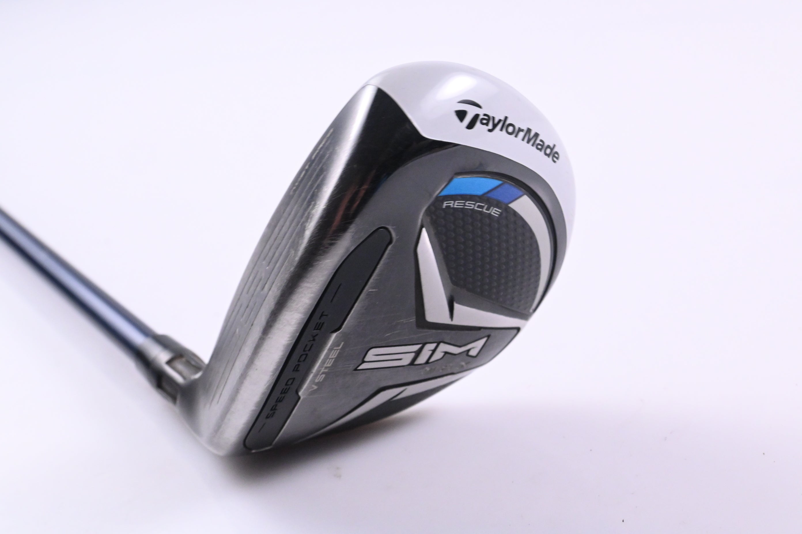 Left Hand Taylormade SIM Max #4 Hybrid / 22 Degree / Regular Flex Ventus Blue 6