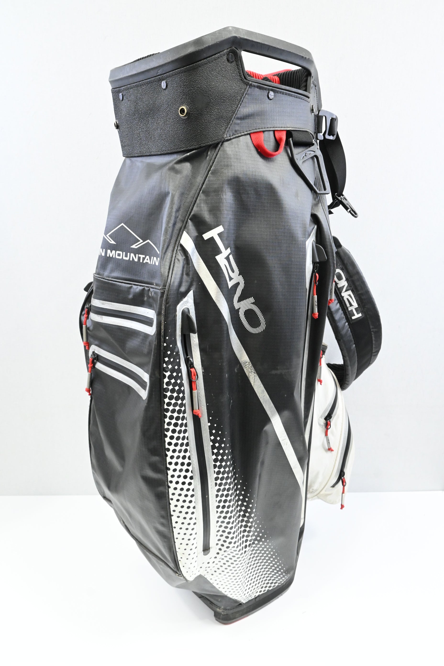 Sun Mountain H2NO Cart Bag / 14-Way / Black, White, Red