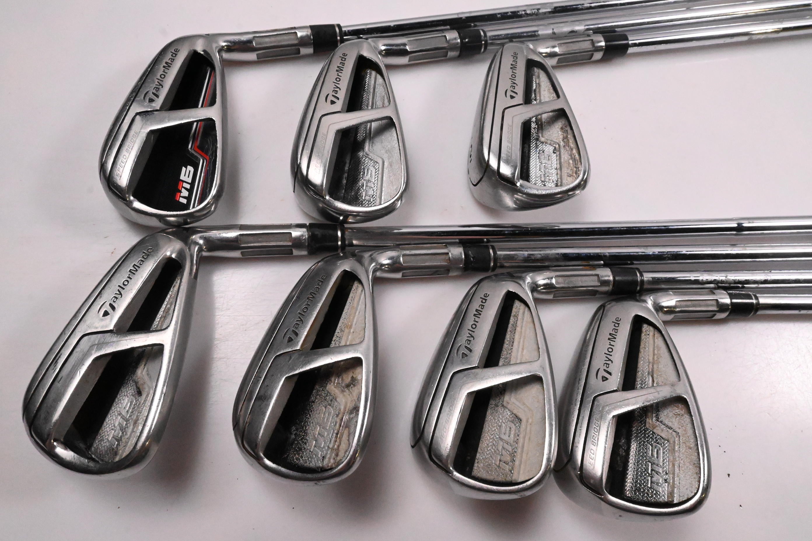 Taylormade M6 Irons / 4-PW / Stiff Flex N.S.Pro 950GH D.S.T Shafts