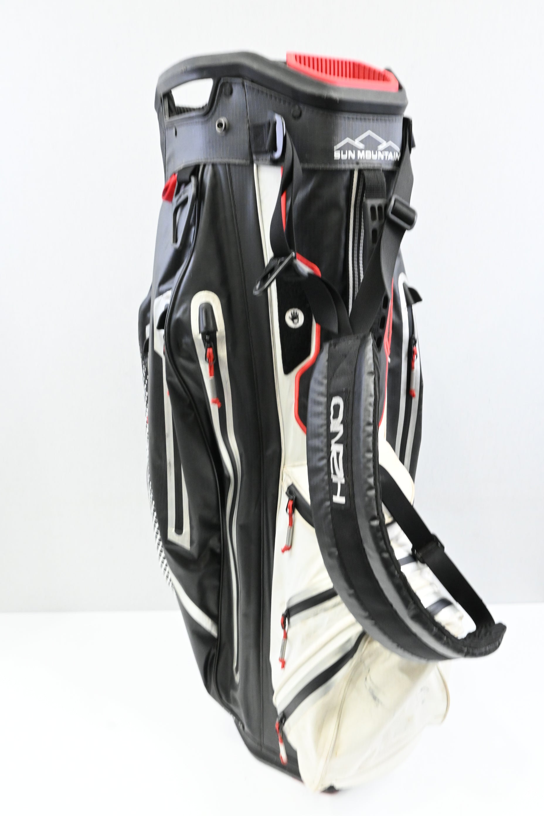 Sun Mountain H2NO Cart Bag / 14-Way / Black, White, Red