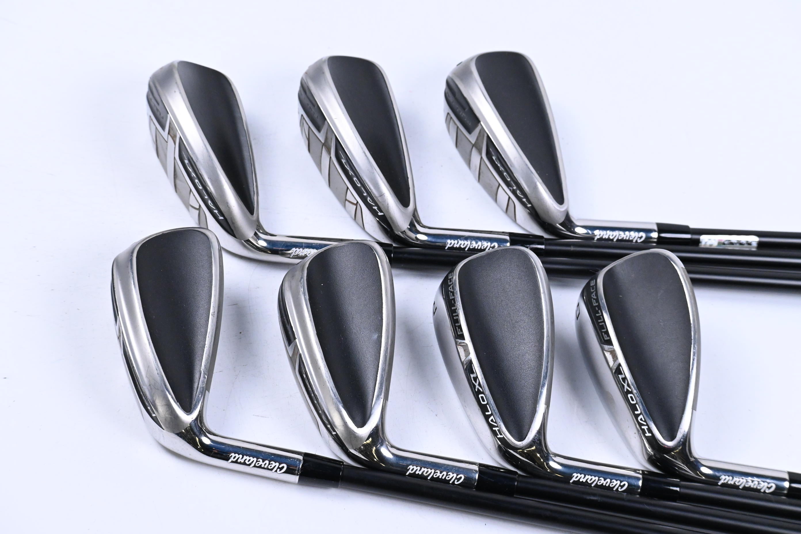 Left Hand Cleveland Halo XL Full Face Irons / 5-PW+GW / Regular Flex Helium