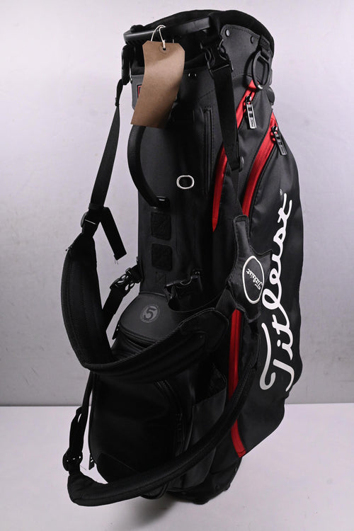 Titleist Players 5 Stand Bag / 5-Way Divider / Black, Red