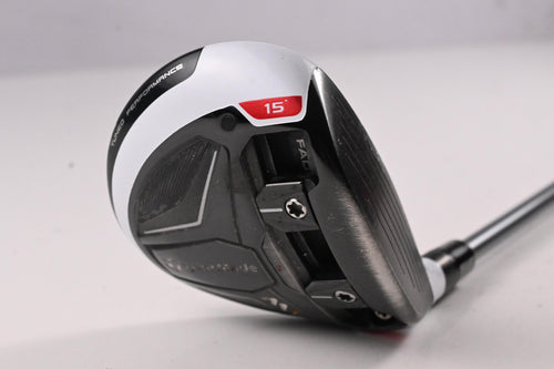 Taylormade M1 2016 #3 Wood / 15 Degree / Stiff Flex Matrix Ozik White Tie 70