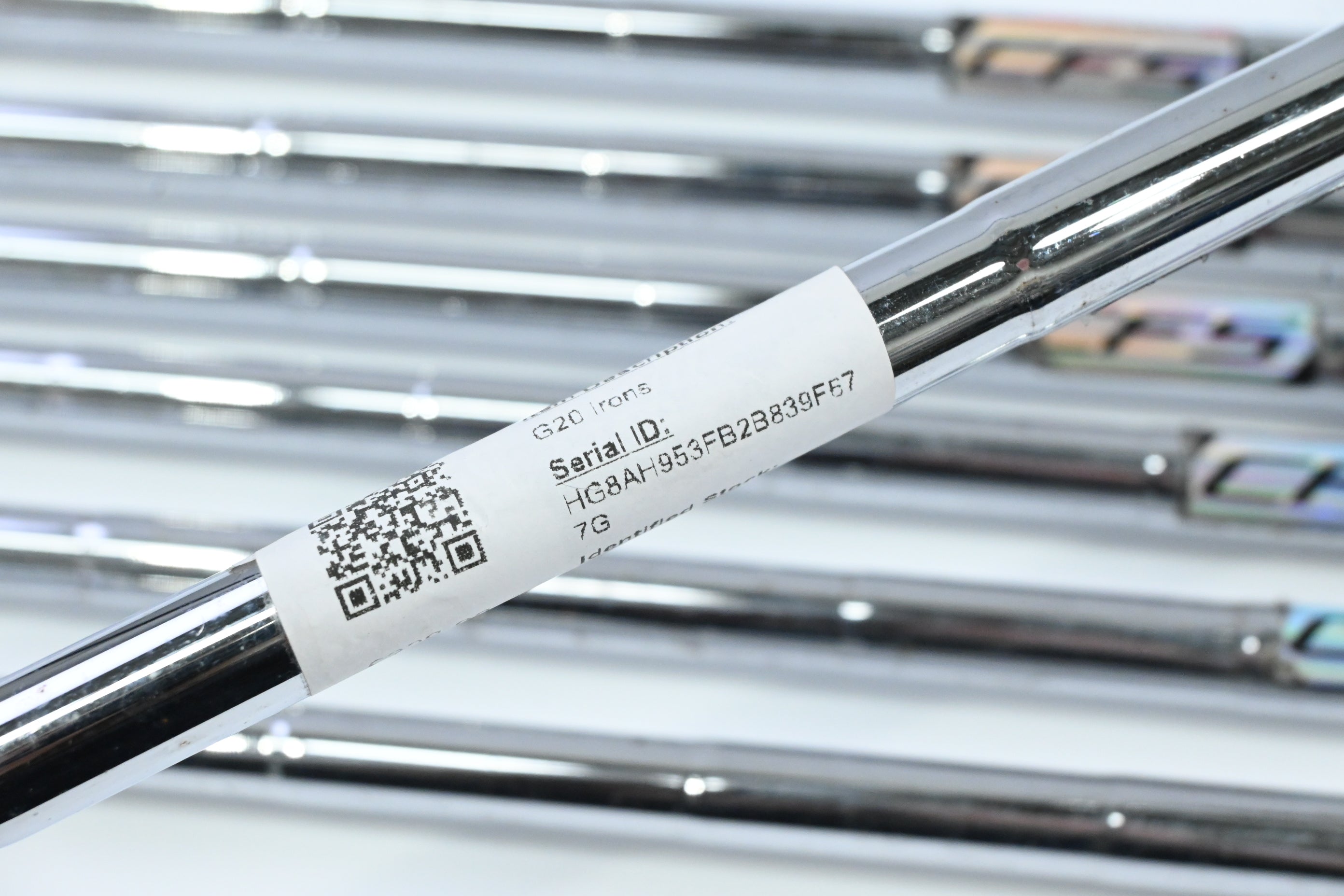 Ping G20 Irons / 5-PW+SW / Brown Dot / Regular Flex Ping CFS Shafts