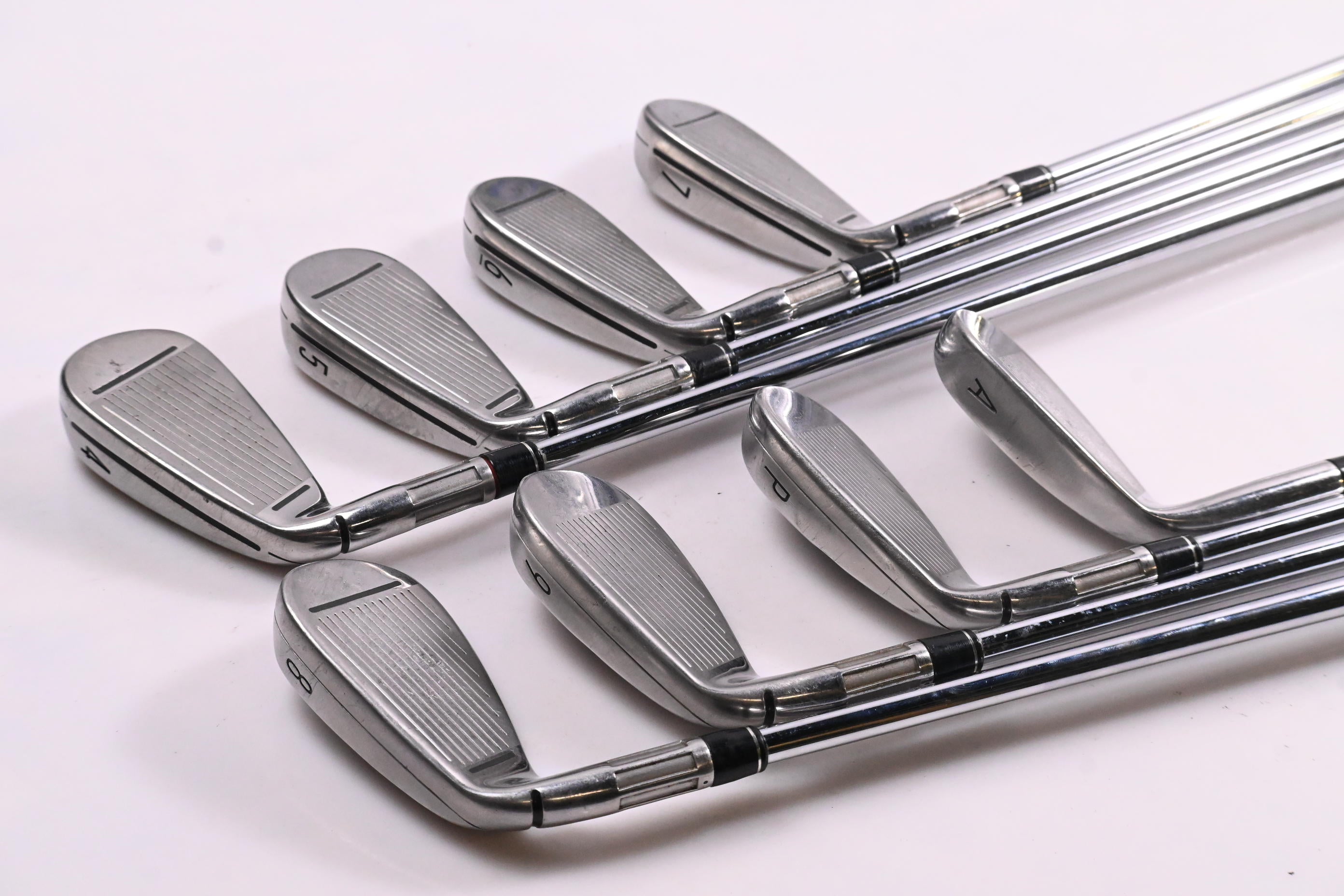 Taylormade M4 Irons / 4-PW+GW / Stiff Flex KBS Tour C-Taper 105 Shafts