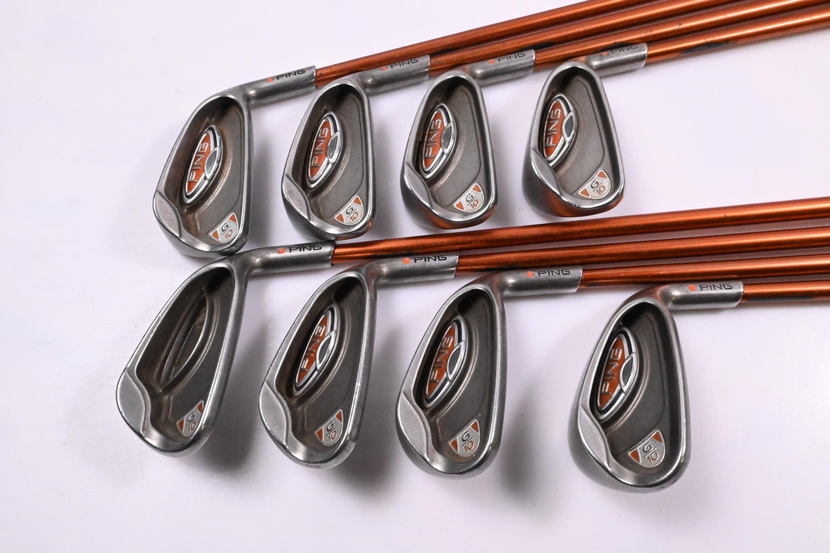 Ping G10 Irons / 4-PW+GW / Orange Dot / Regular Flex Ping TFC 129 Shafts