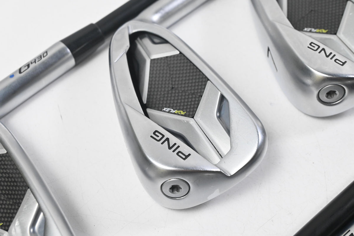 Ping G430 Irons / 5-PW+GW+SW / Blue Dot / Regular Flex Ping Alta CB Shafts