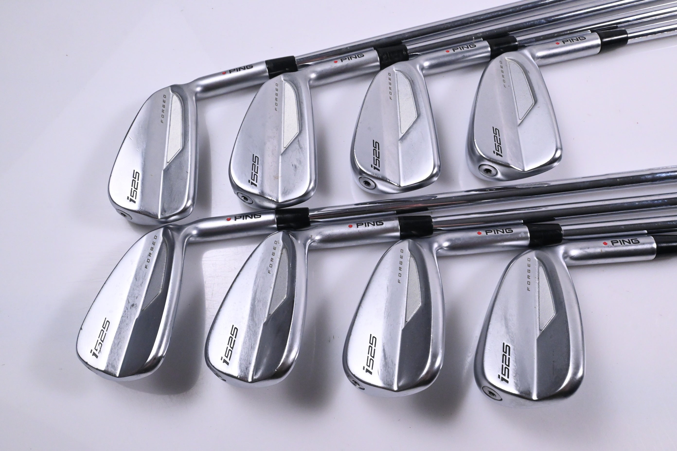 Ping i525 Irons / 4-PW+UW / Red Dot / Stiff Flex N.S.PRO Modus 3 Tour 105 Shafts