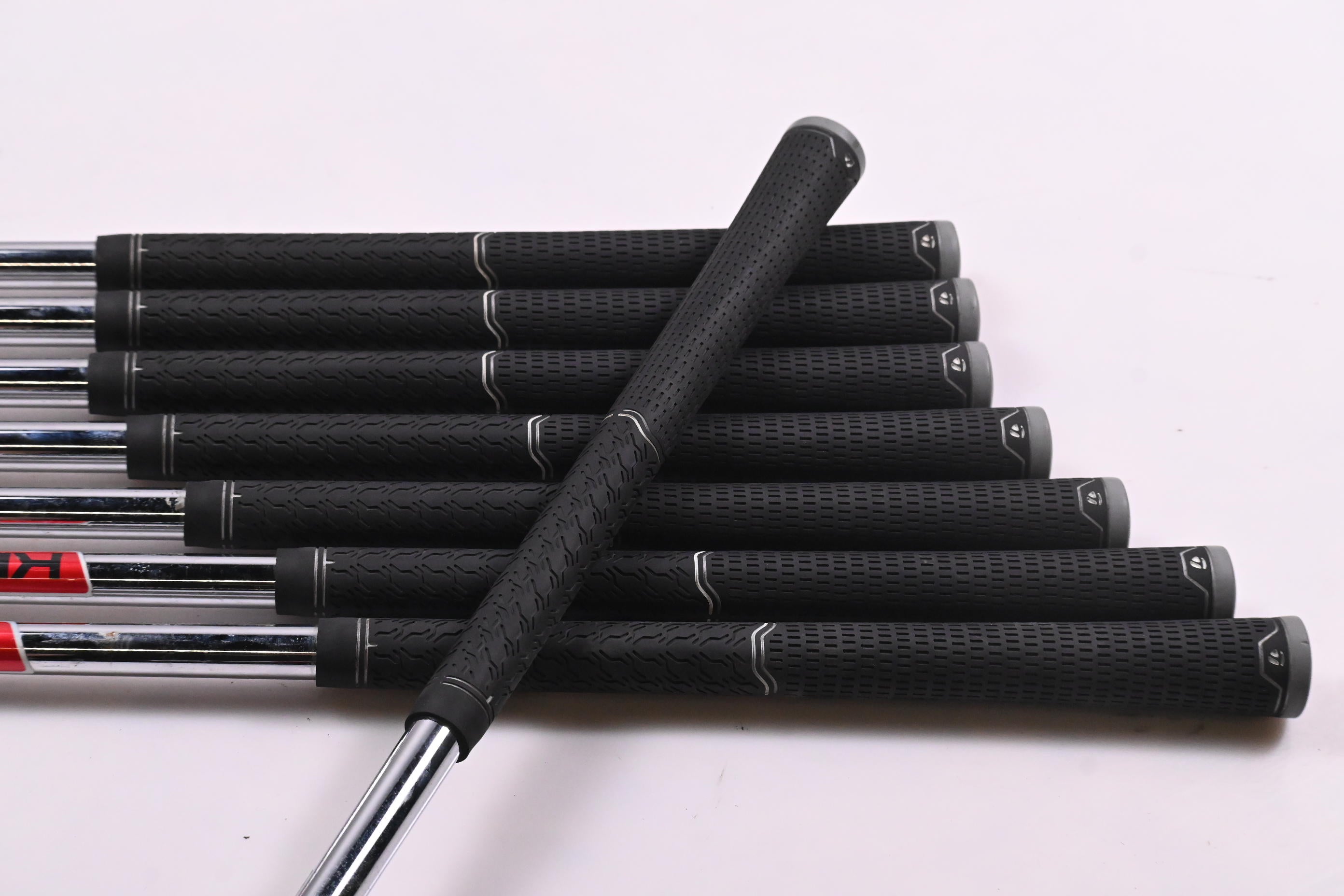 Taylormade M4 Irons / 4-PW+GW / Stiff Flex KBS Tour C-Taper 105 Shafts