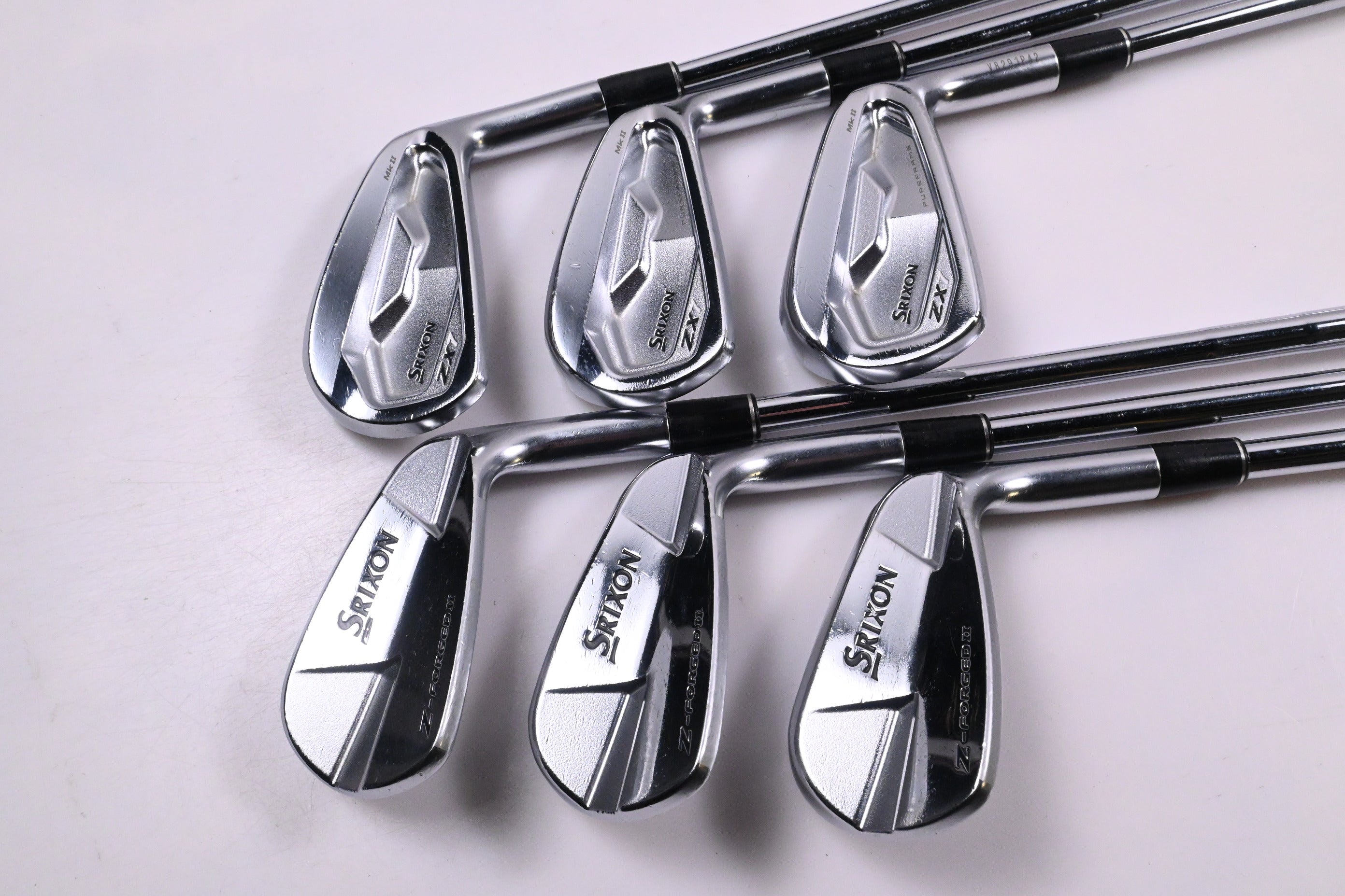 Srixon ZX7 MK II/Z-Forged II Irons / 5-PW / Stiff Flex KBS Tour Lite Shafts