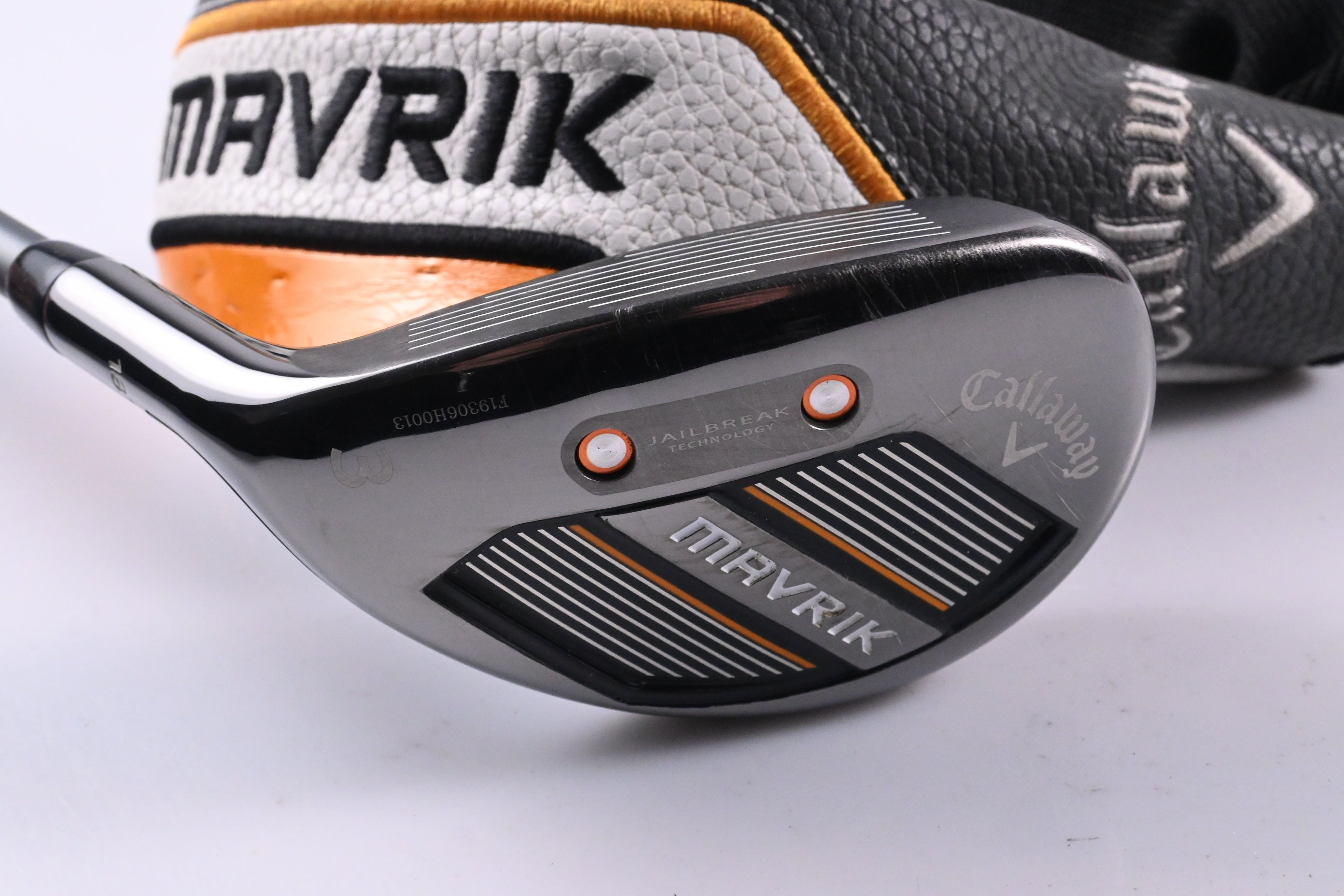 Left Hand Callaway Mavrik #3 Hybrid / 18 Degree / Stiff Flex Catalyst 75 Shaft