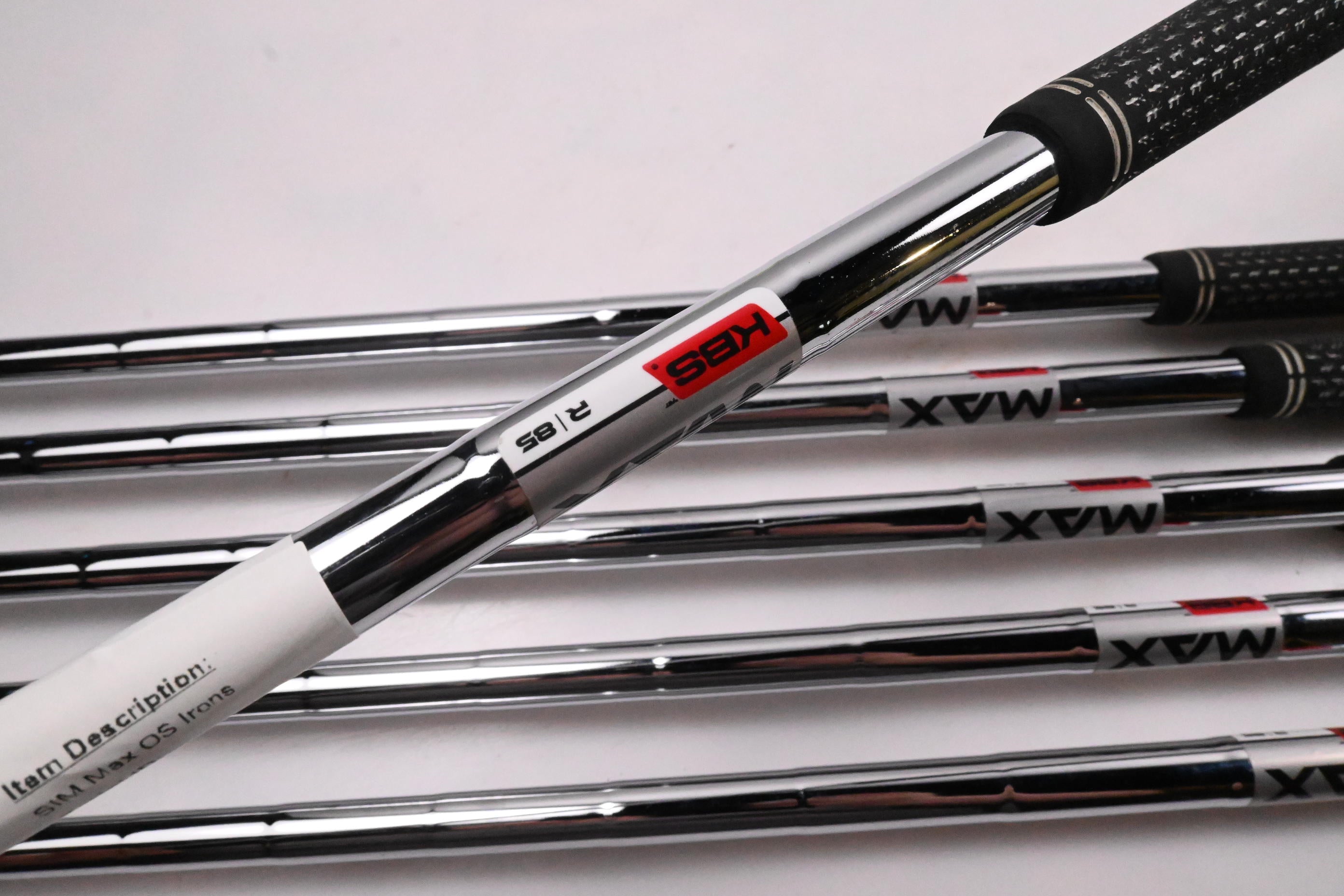 Taylormade SIM Max OS Irons / 5-PW / Regular Flex KBS MAX 85 Shafts