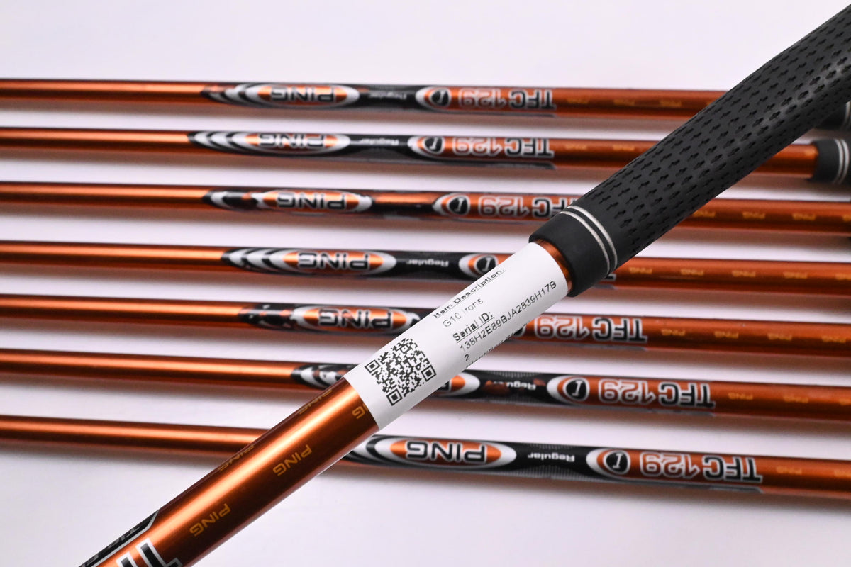 Ping G10 Irons / 4-PW+GW / Orange Dot / Regular Flex Ping TFC 129 Shafts