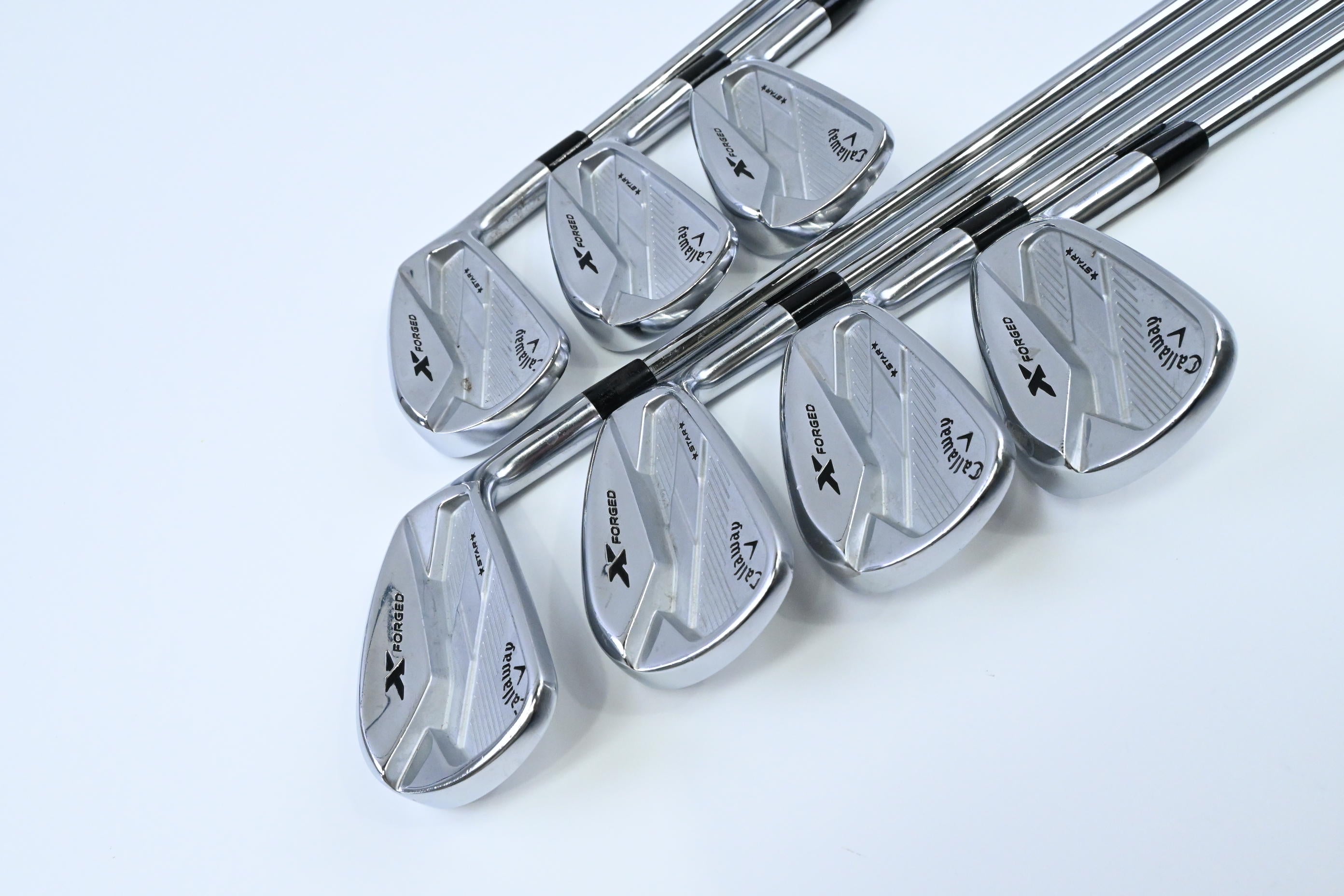 Callaway X-Forged Star Irons / 4-PW / Stiff Flex Project X Rifle Shafts