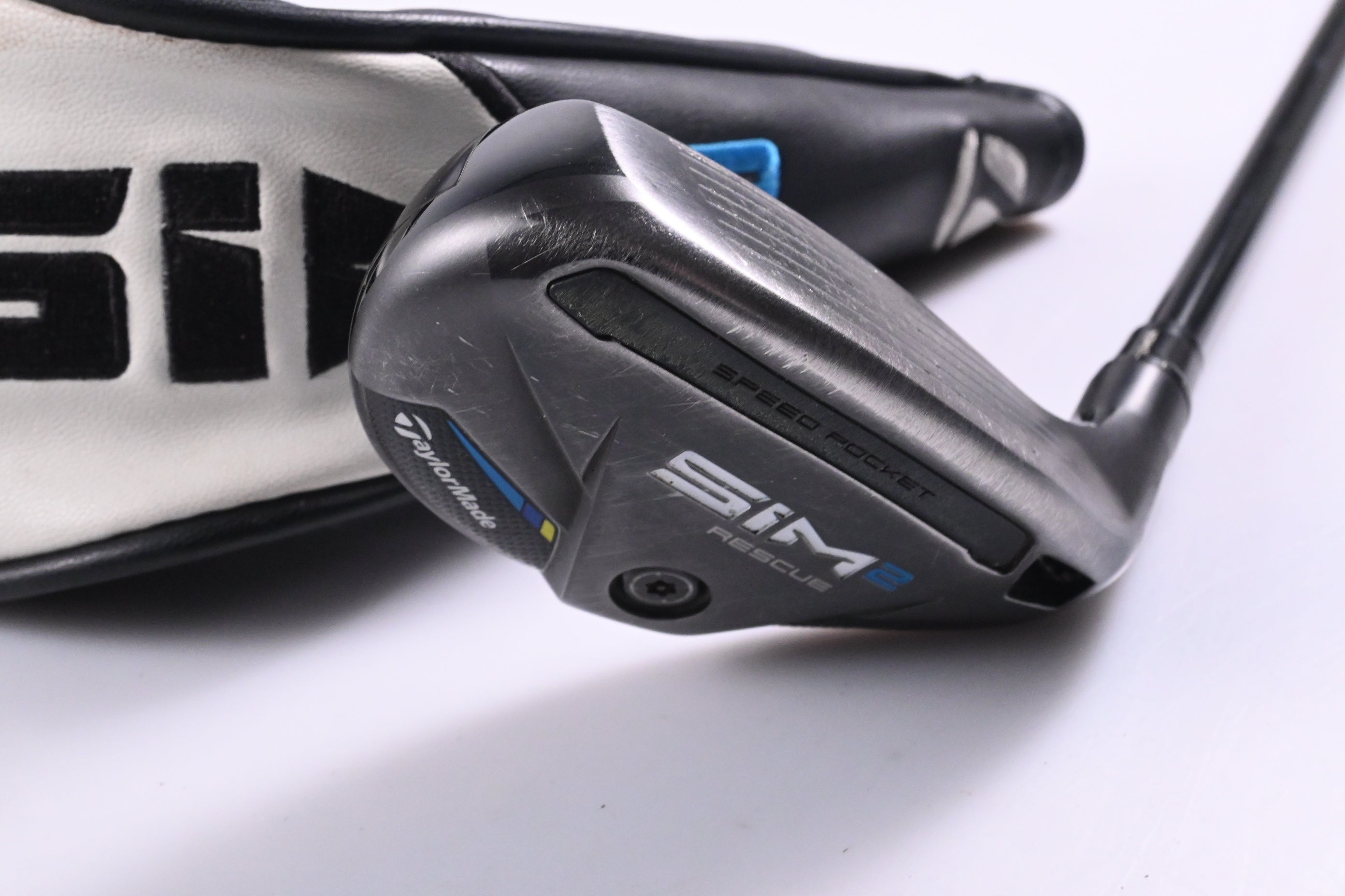 Taylormade SIM2 #4 Hybrid / 22 Degree / Stiff Flex Mitsubishi Tensei AV Blue 80